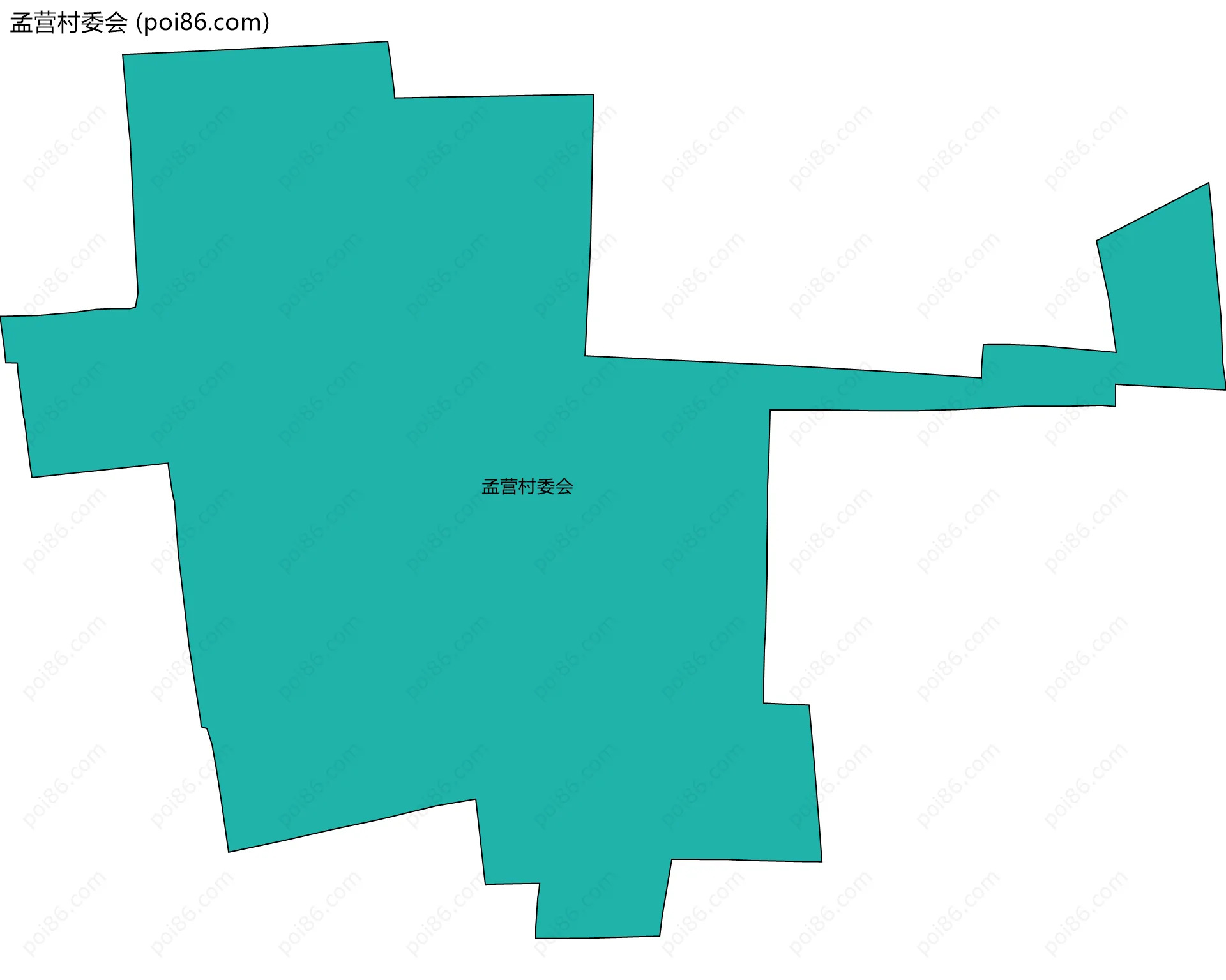 孟营村委会边界地图