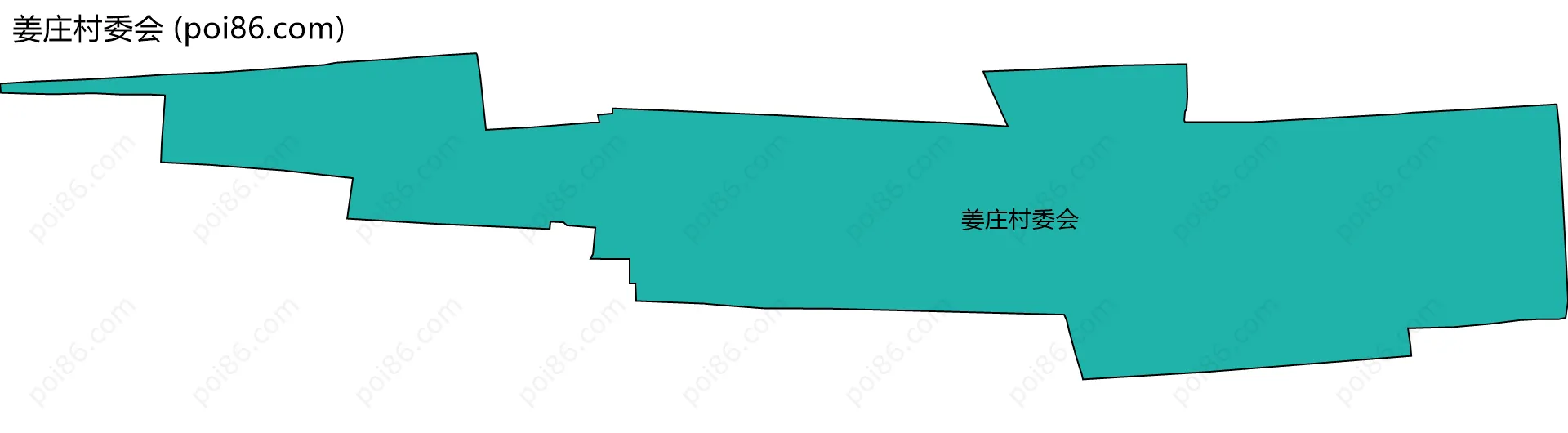 姜庄村委会边界地图