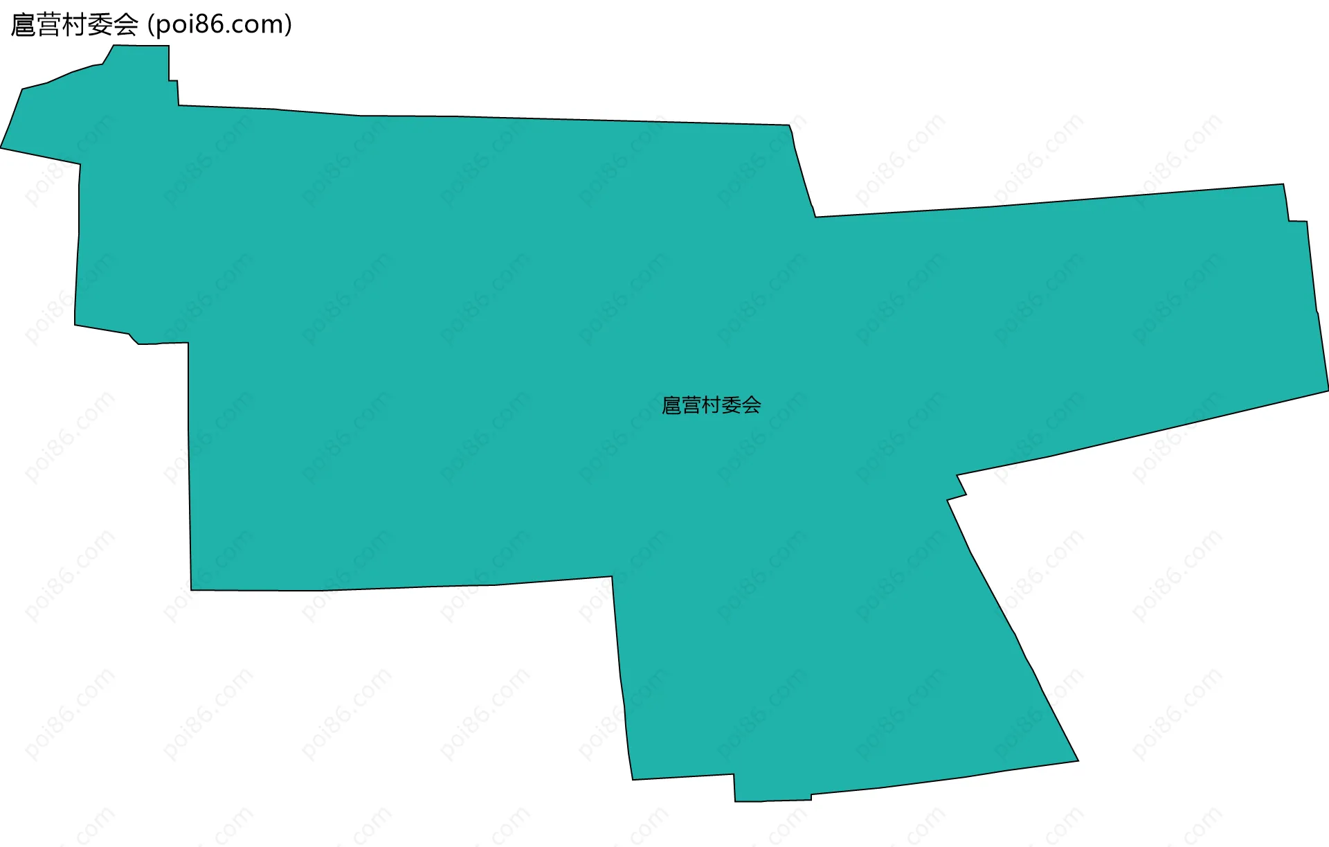 扈营村委会边界地图