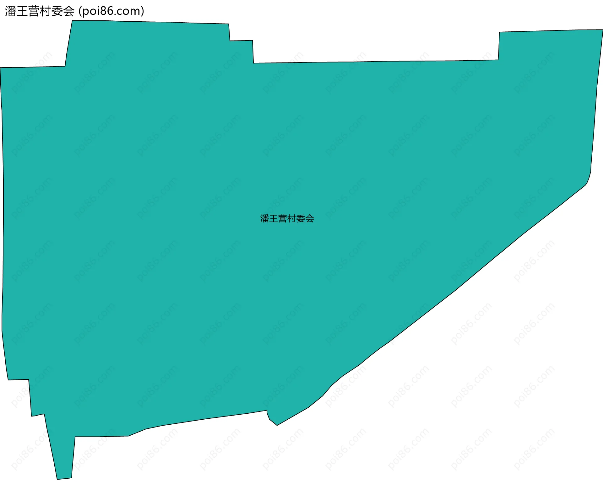 潘王营村委会边界地图
