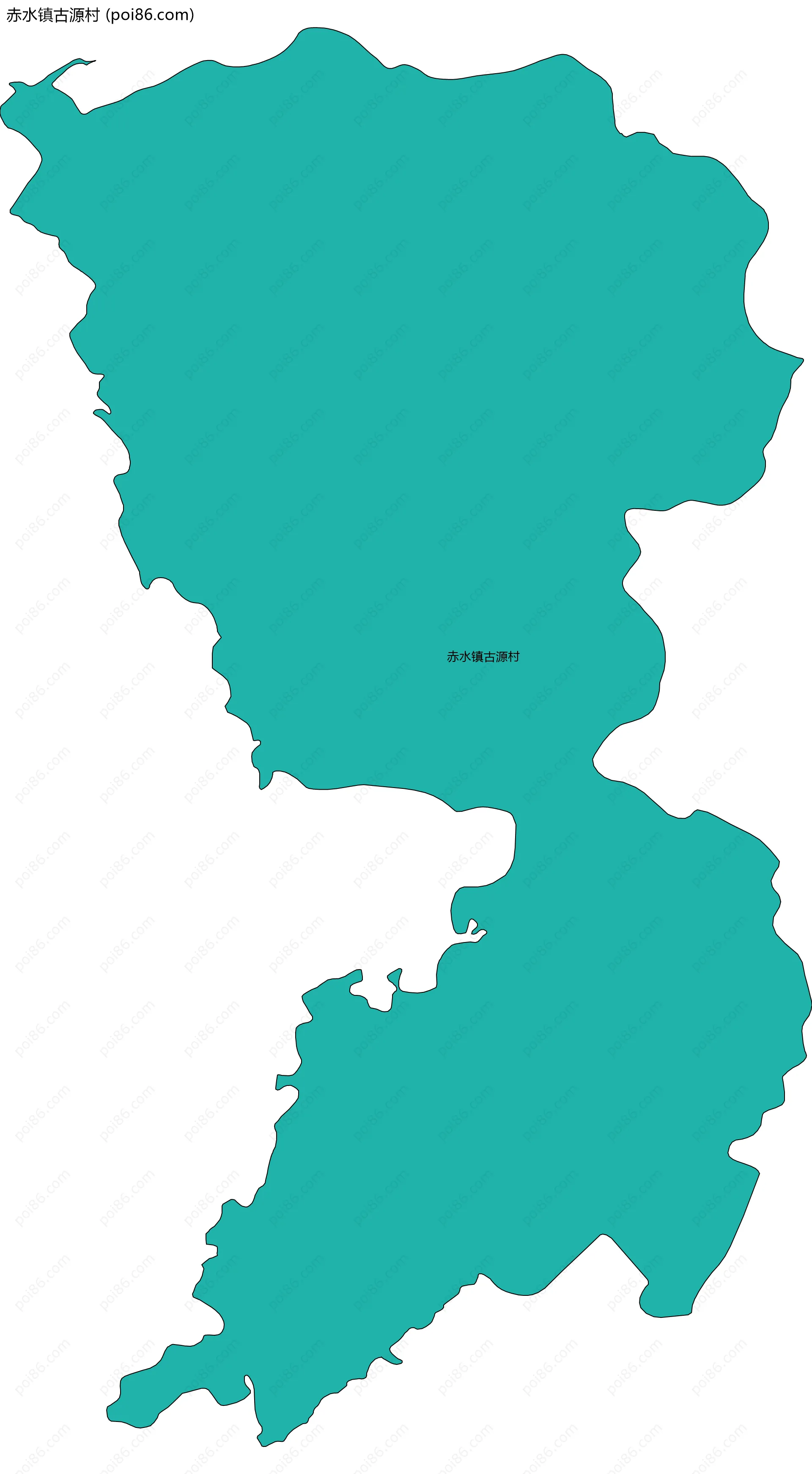 赤水镇古源村边界地图