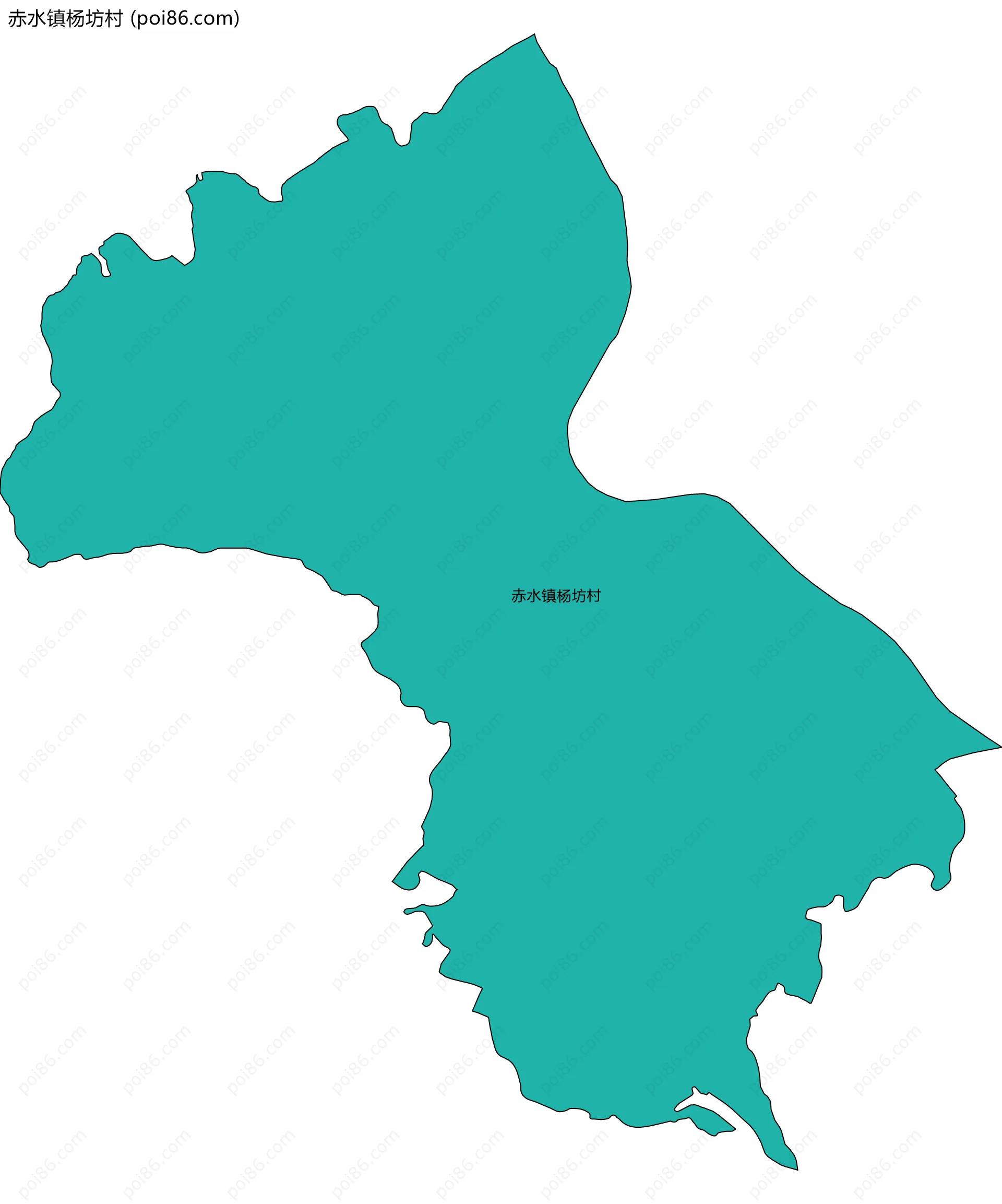 赤水镇杨坊村边界地图
