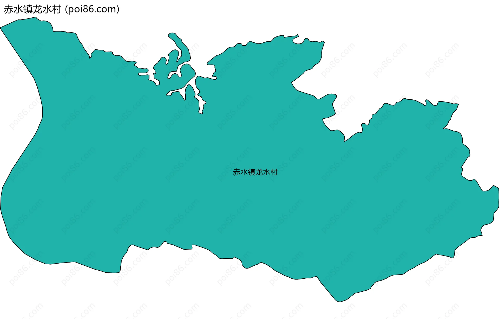 赤水镇龙水村边界地图