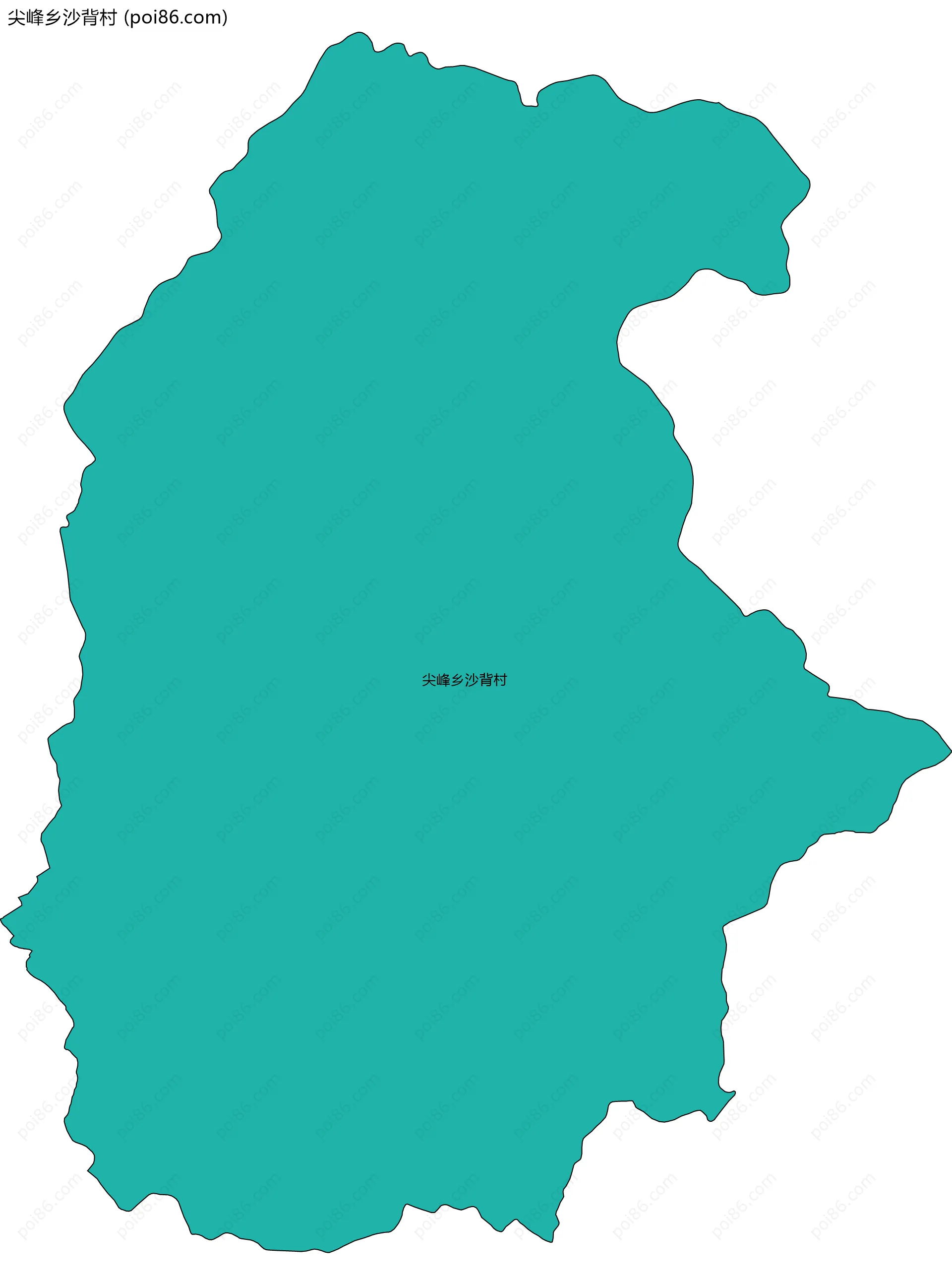 尖峰乡沙背村边界地图