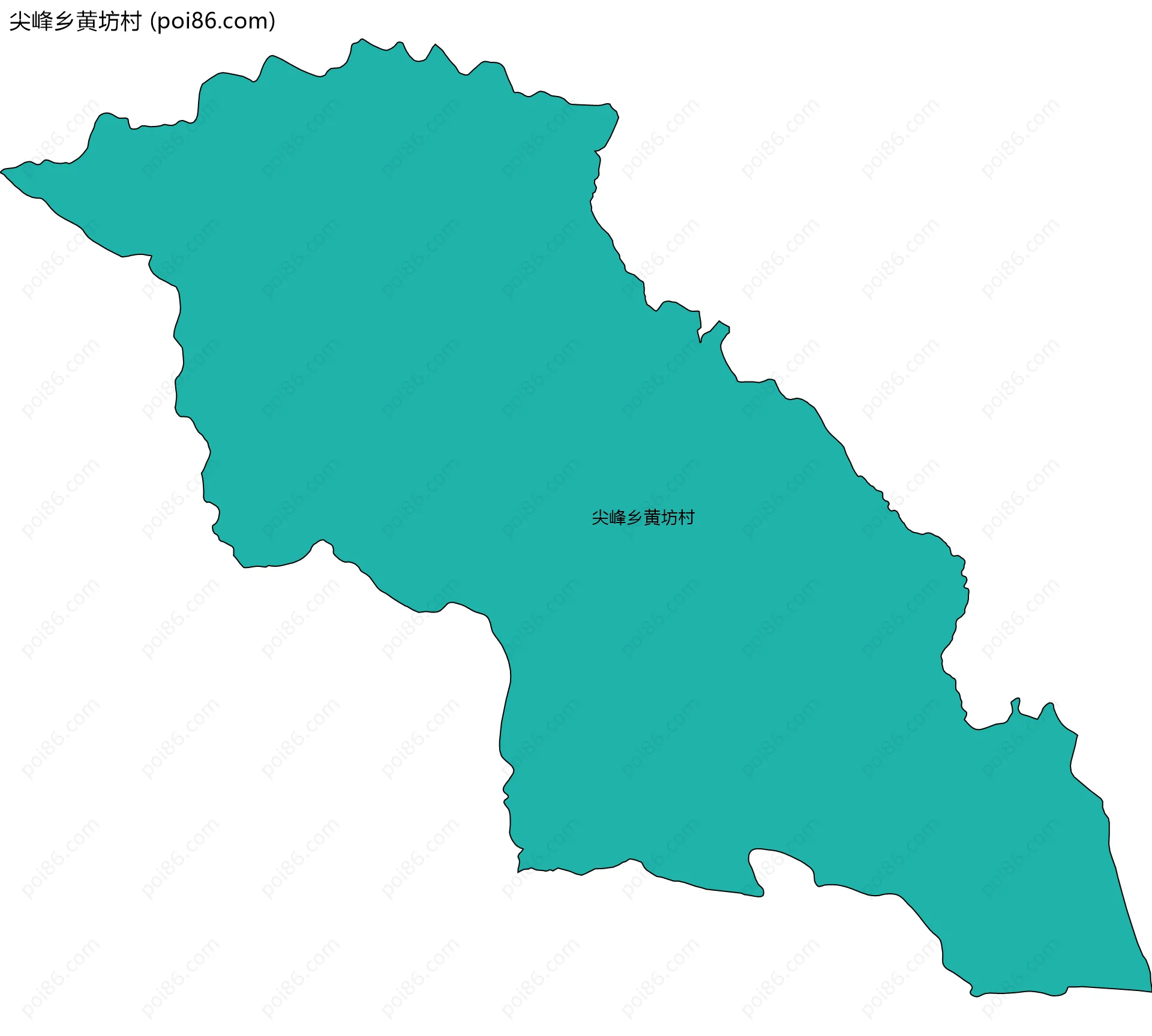 尖峰乡黄坊村边界地图