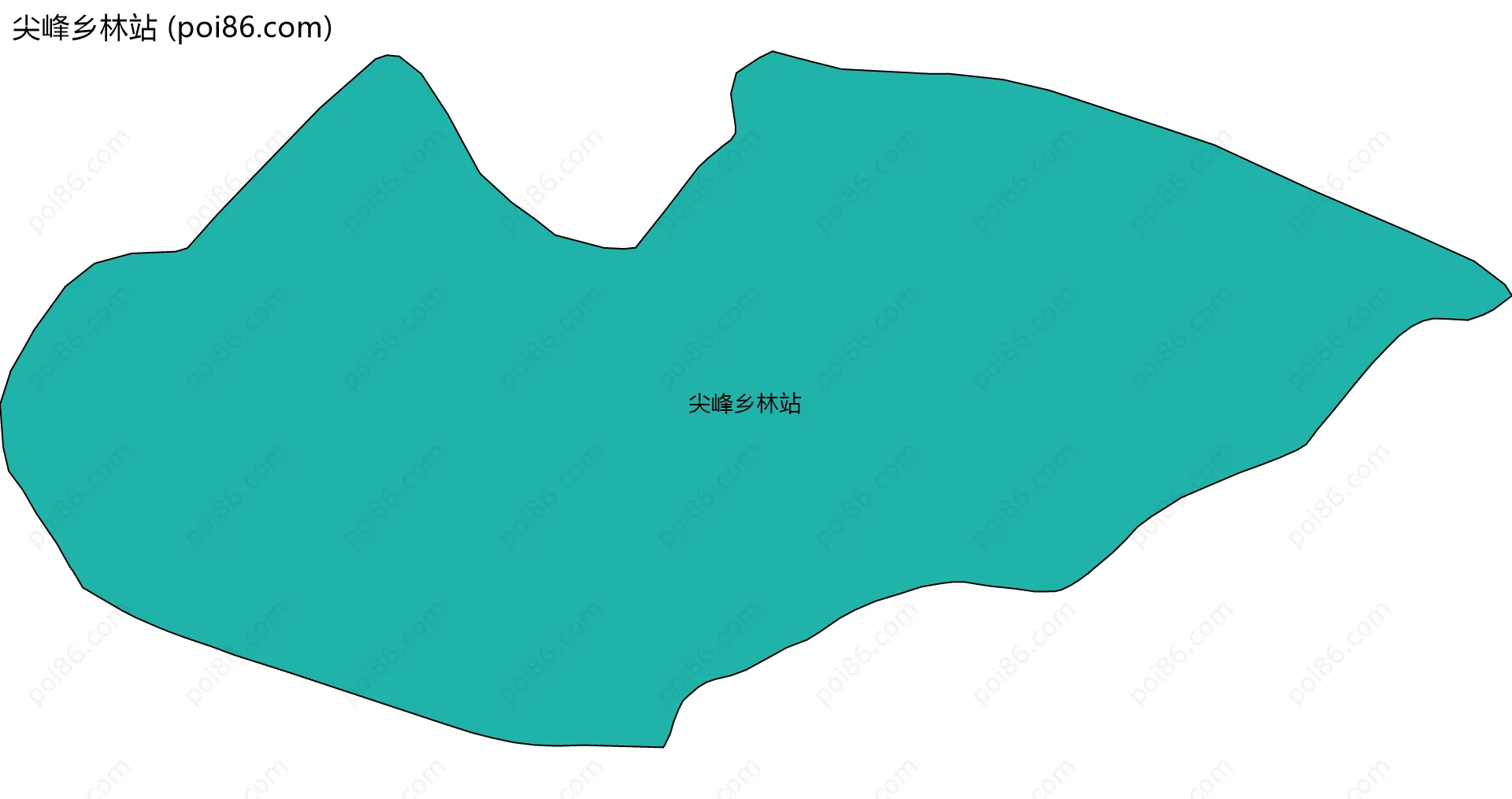 尖峰乡林站边界地图