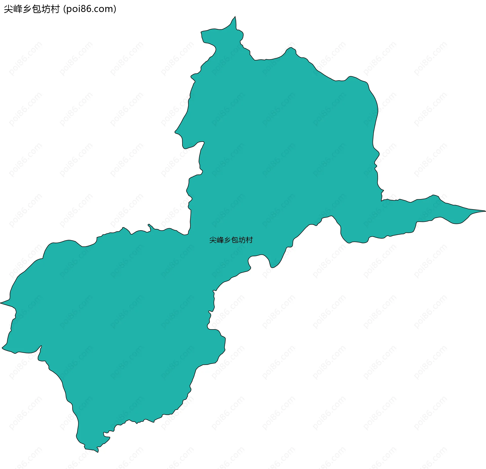 尖峰乡包坊村边界地图