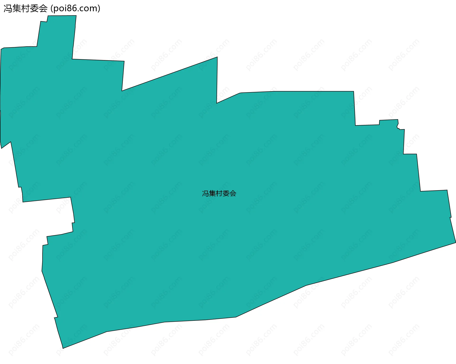 冯集村委会边界地图