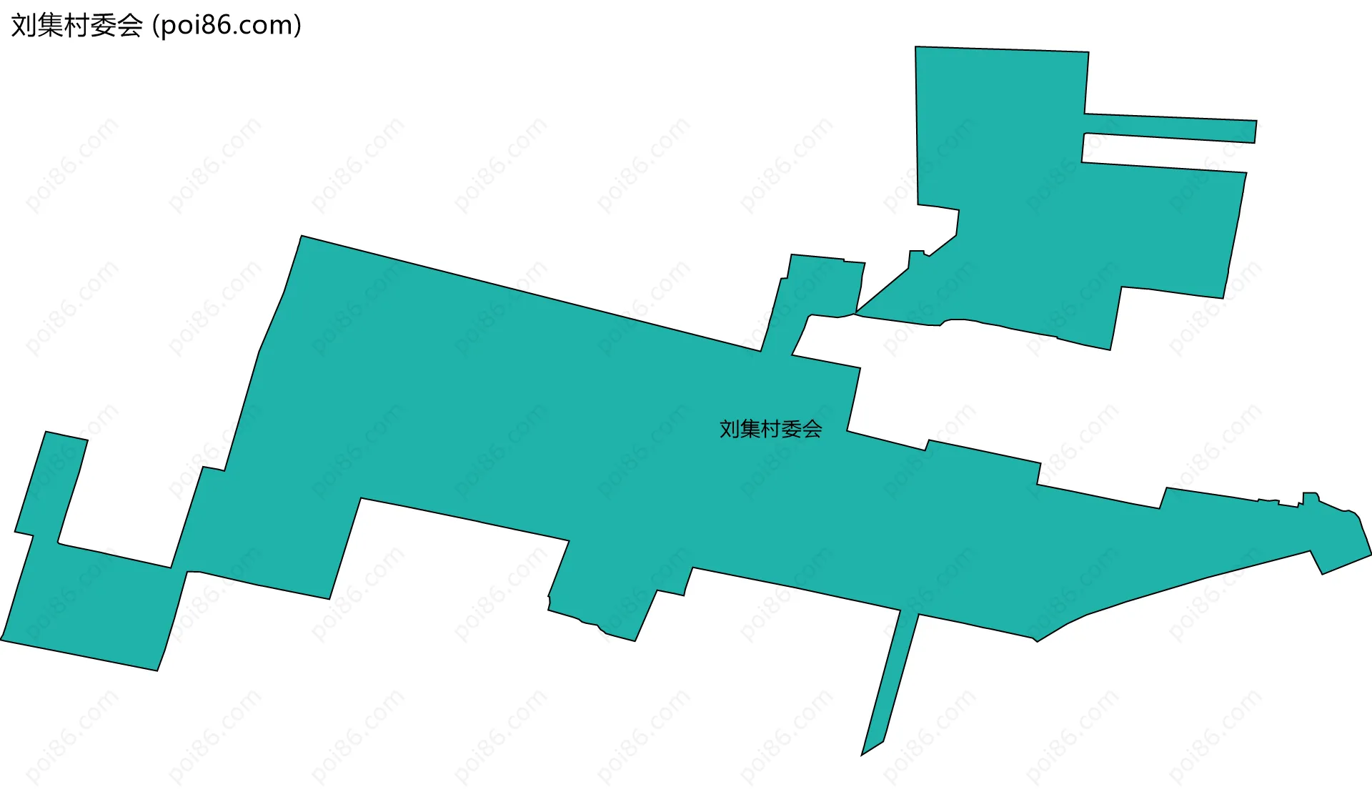 刘集村委会边界地图