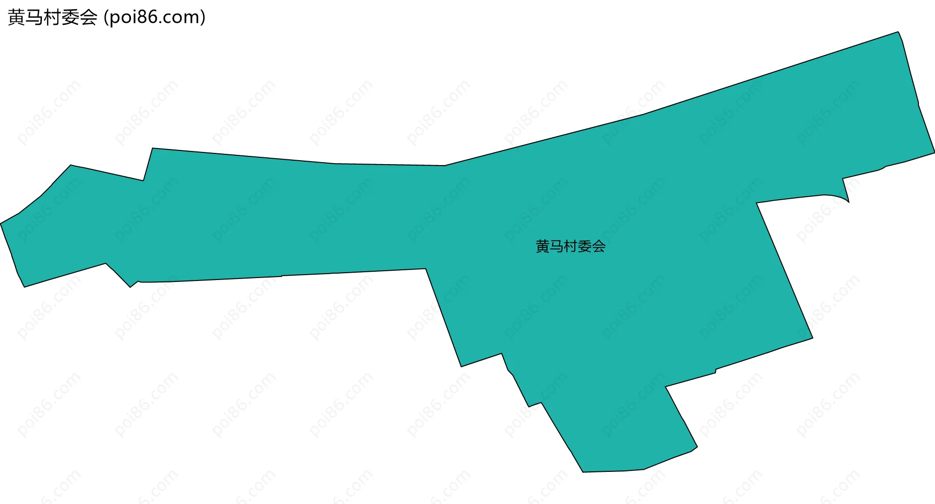 黄马村委会边界地图