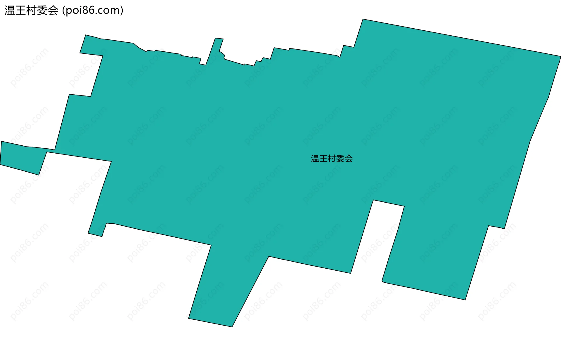 温王村委会边界地图