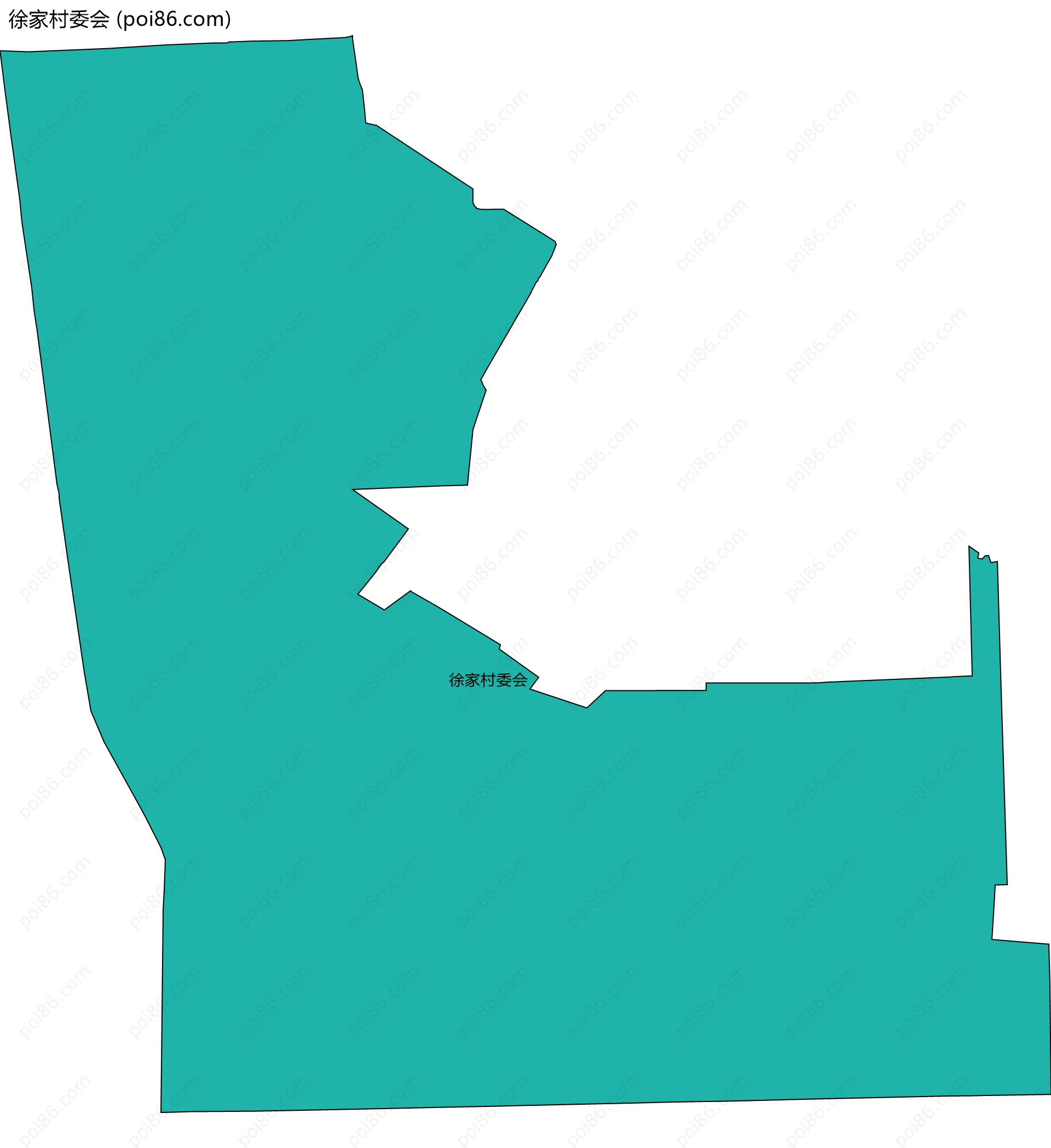徐家村委会边界地图