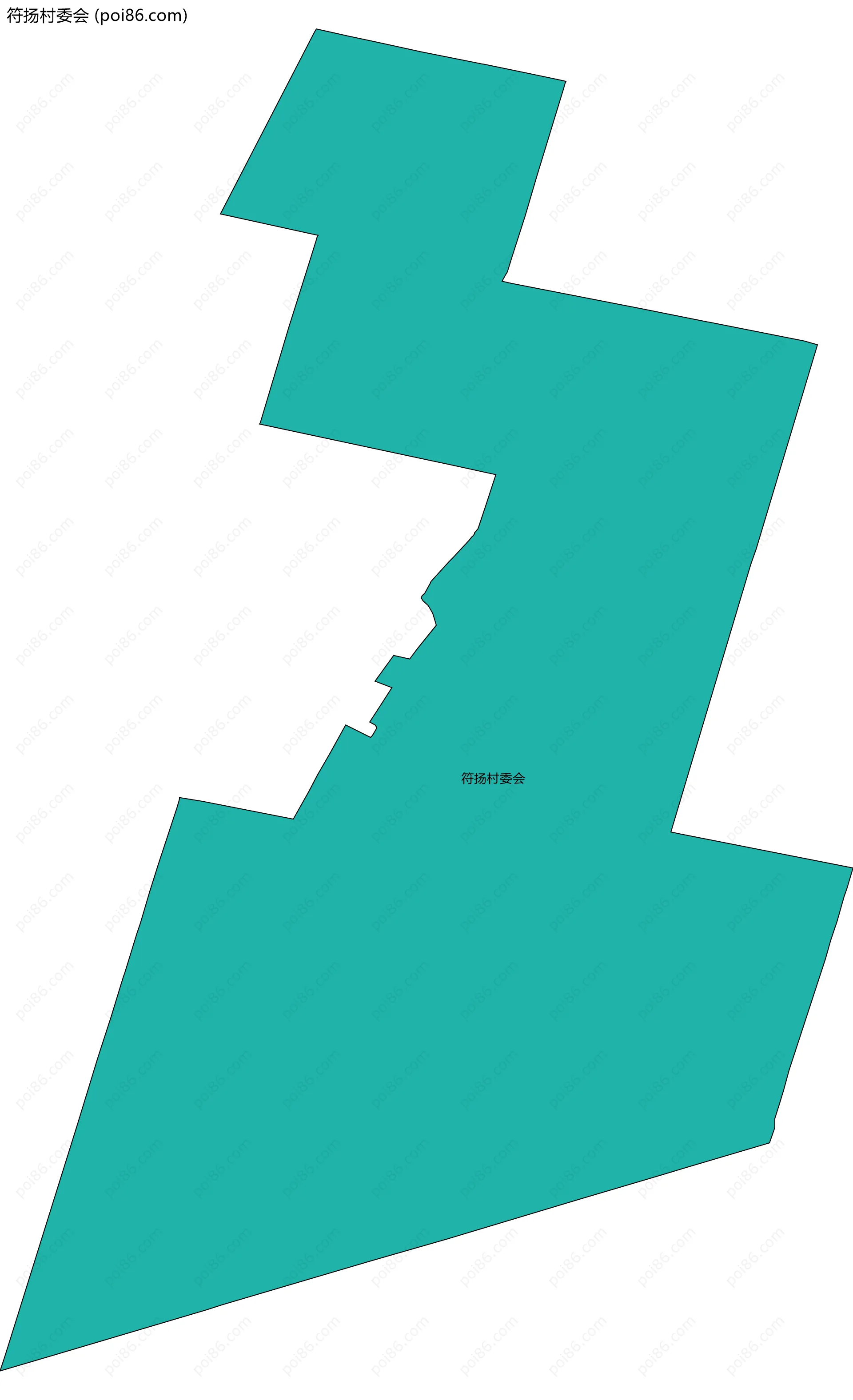 符扬村委会边界地图