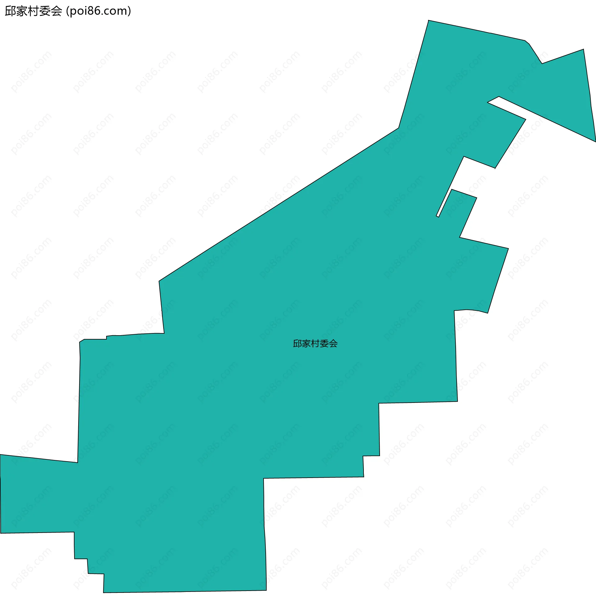 邱家村委会边界地图