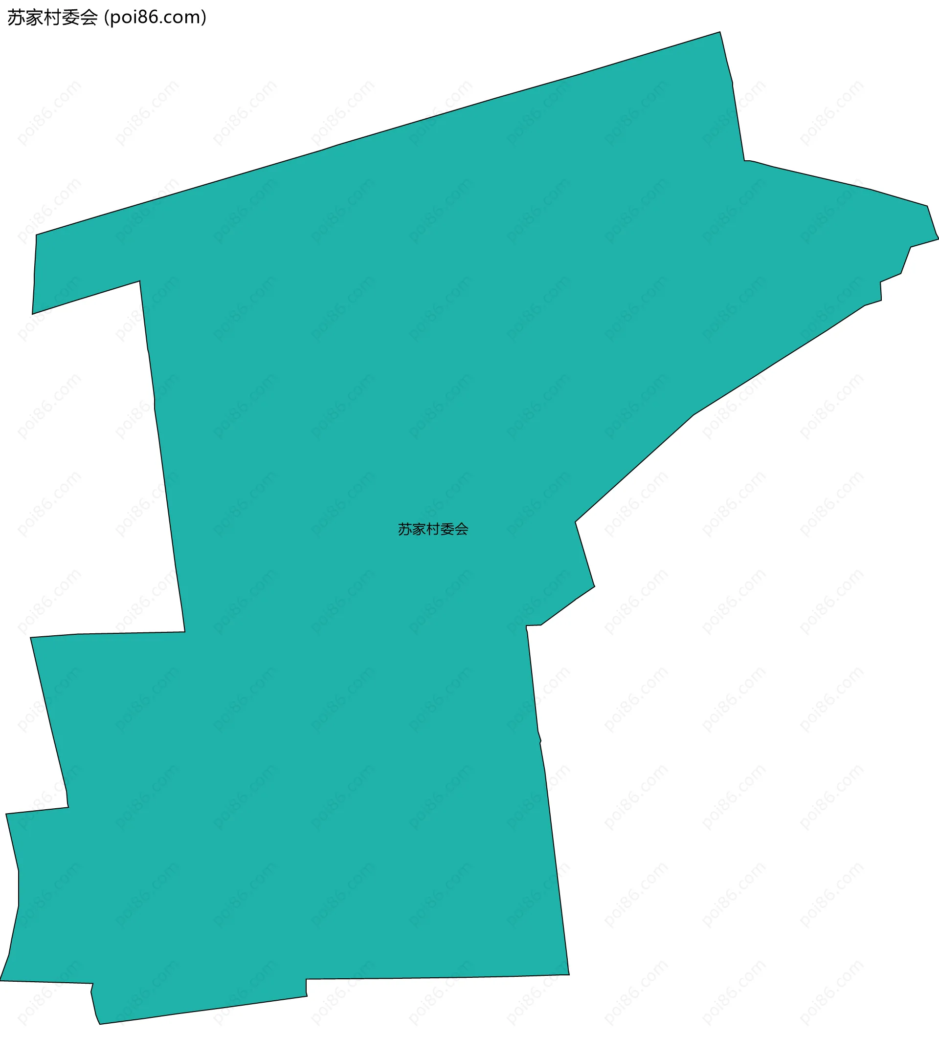 苏家村委会边界地图