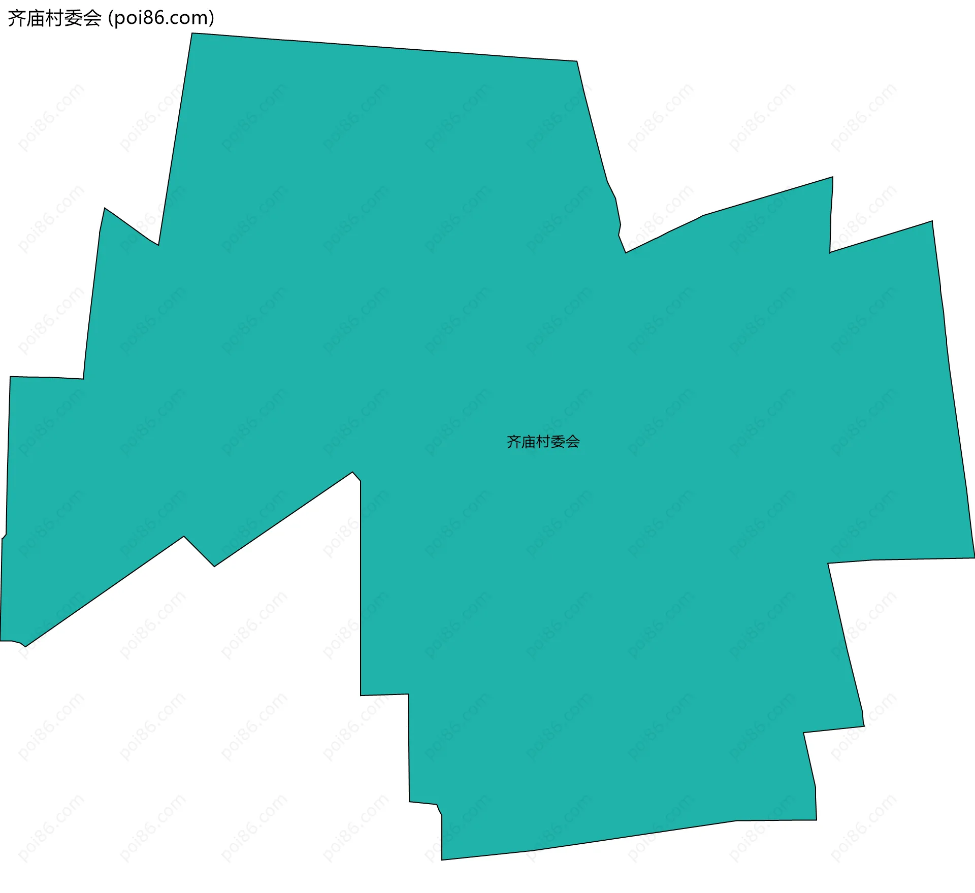 齐庙村委会边界地图