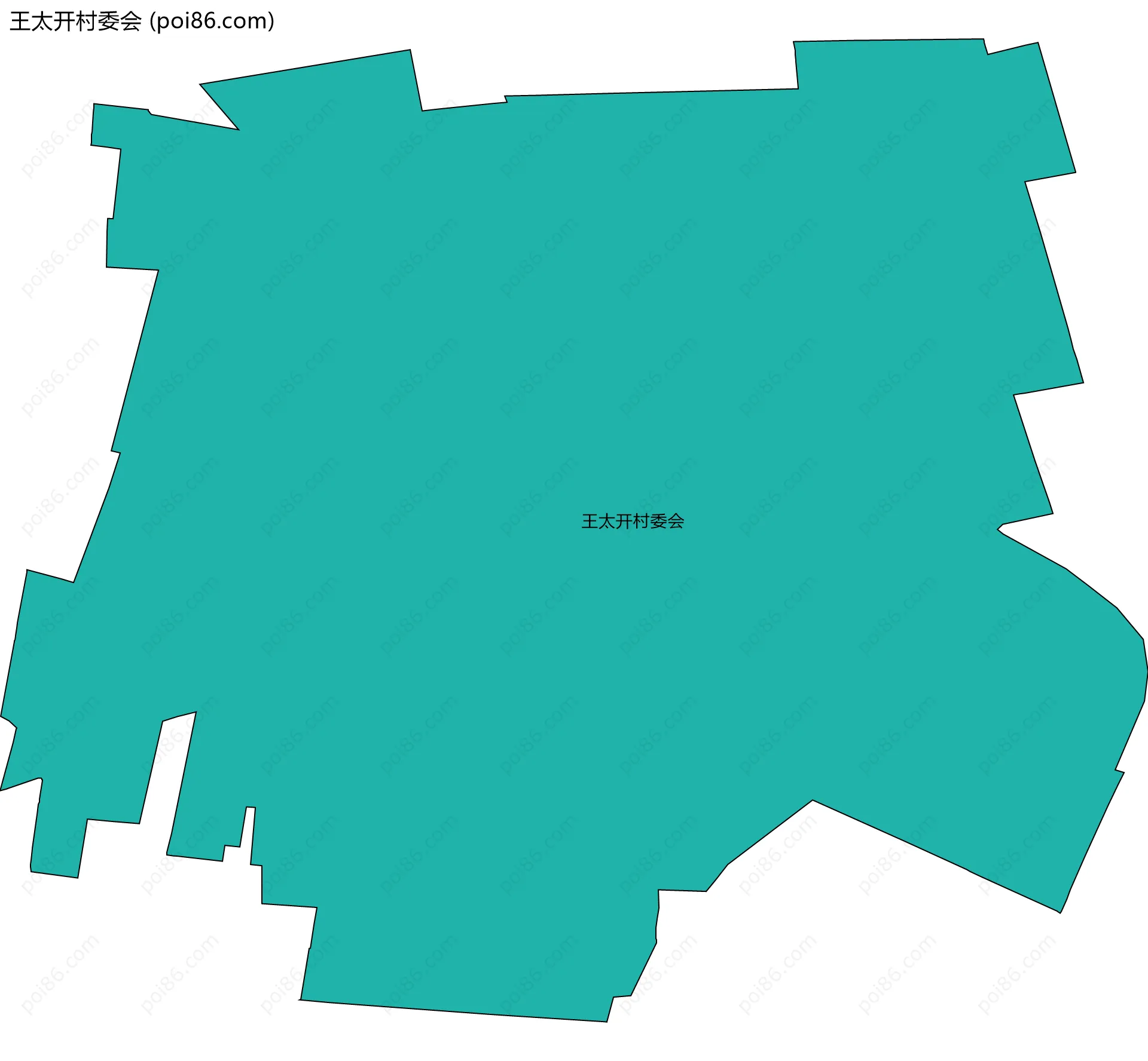 王太开村委会边界地图