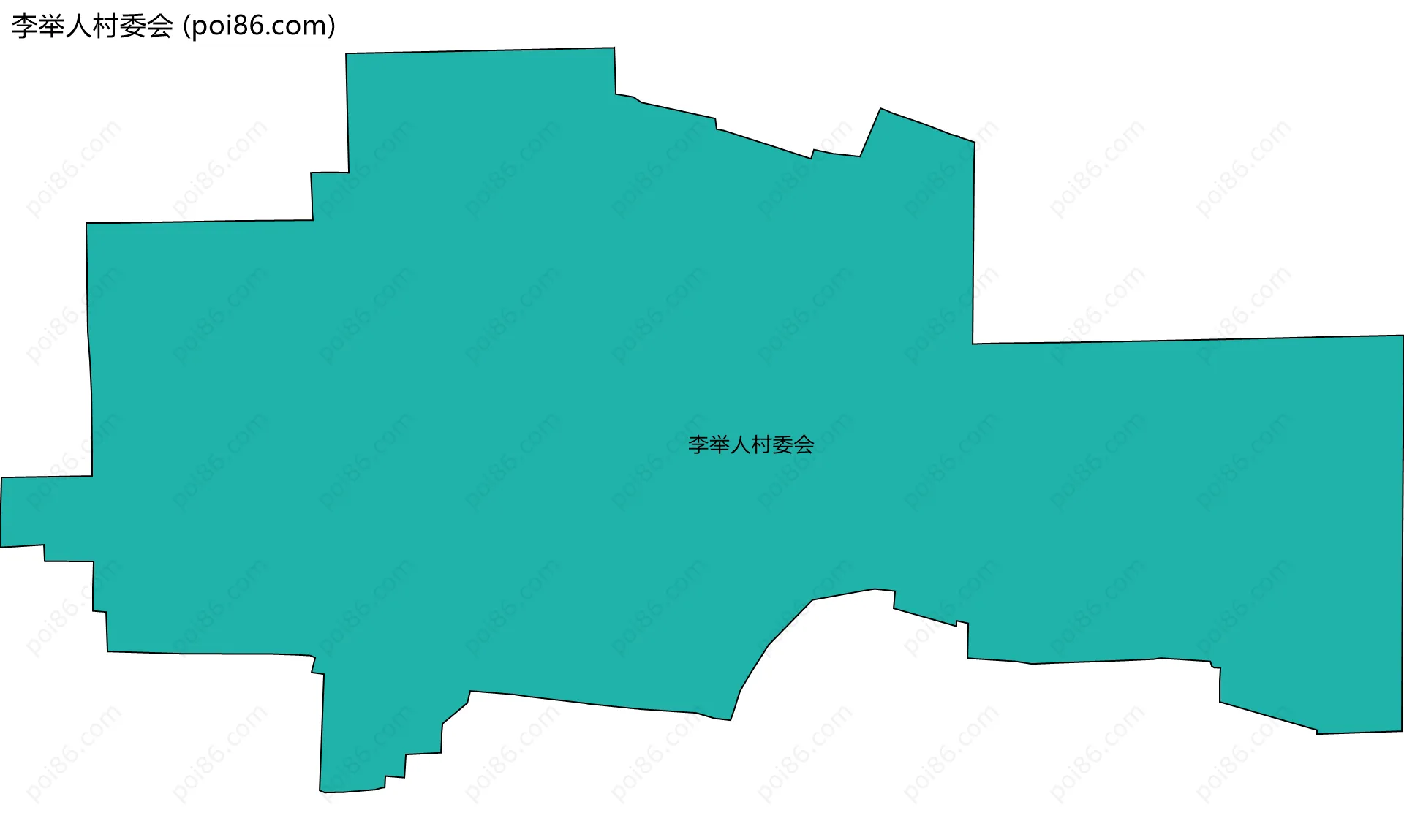 李举人村委会边界地图