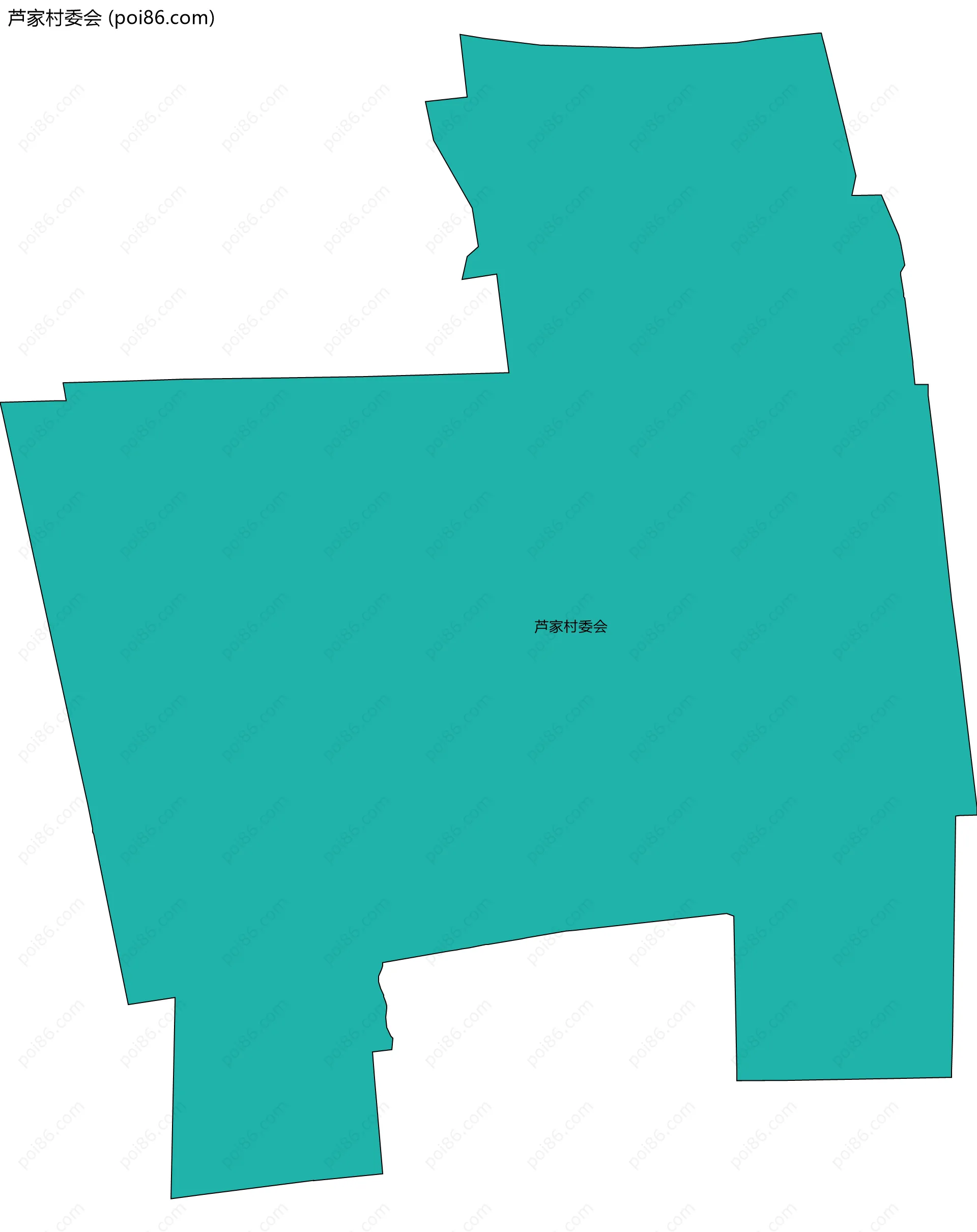 芦家村委会边界地图