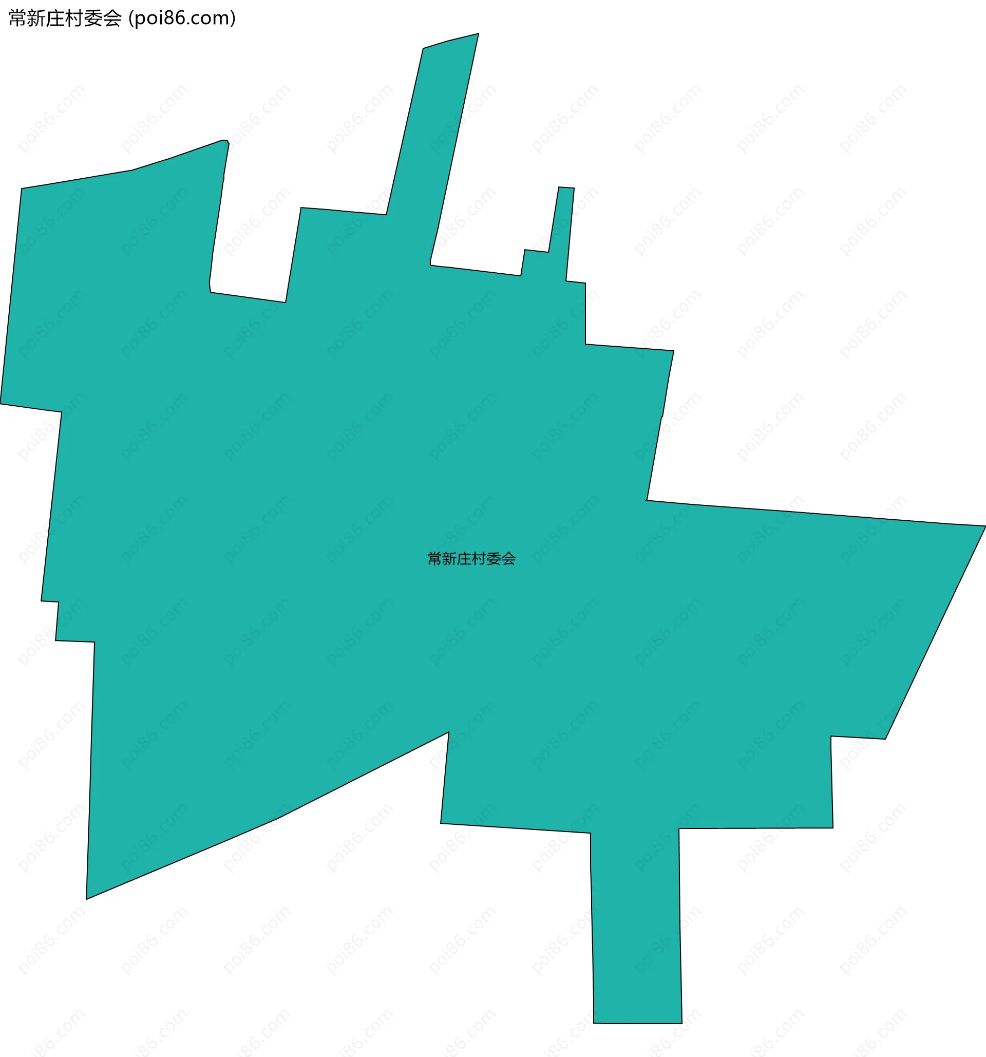 常新庄村委会边界地图