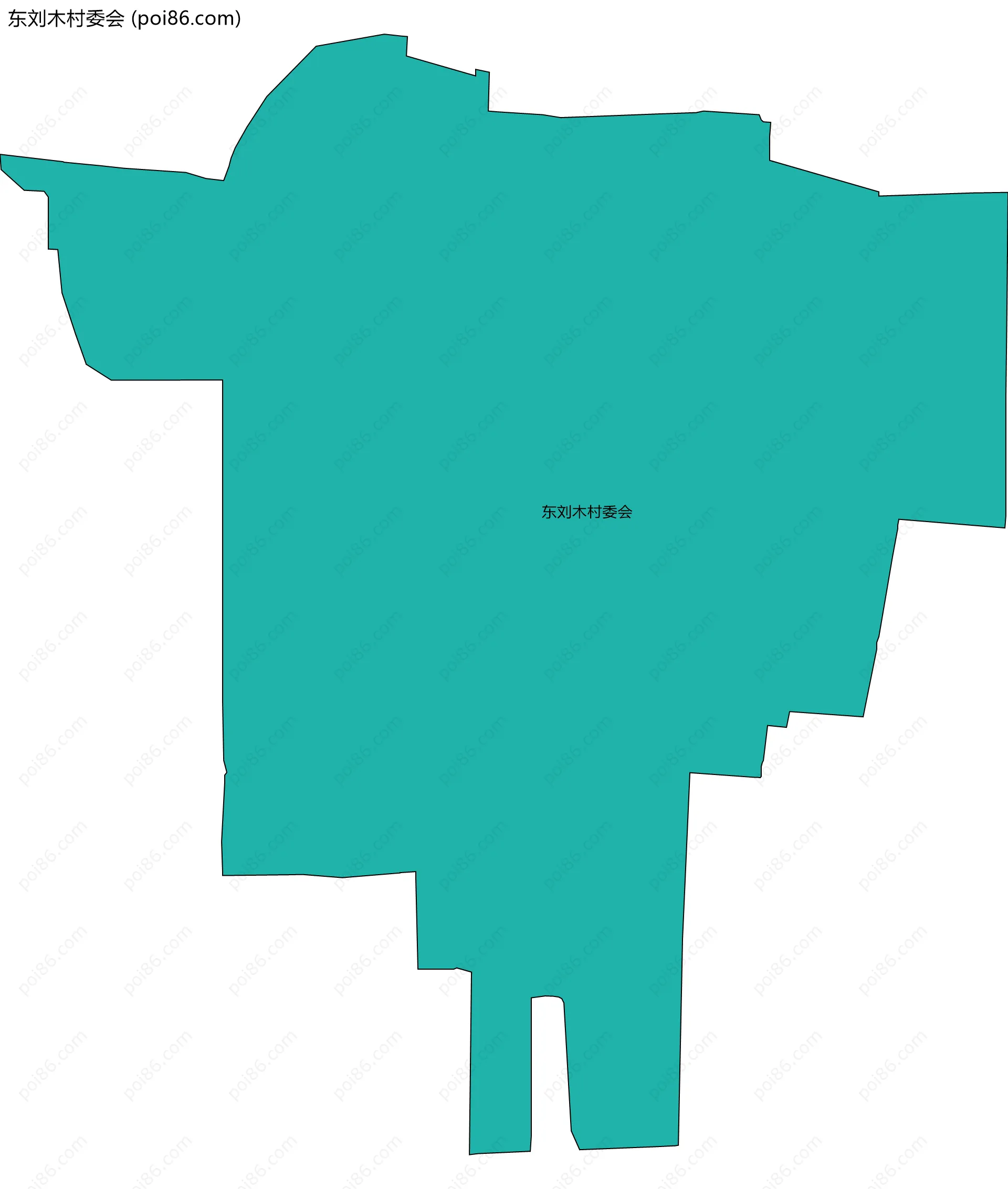 东刘木村委会边界地图