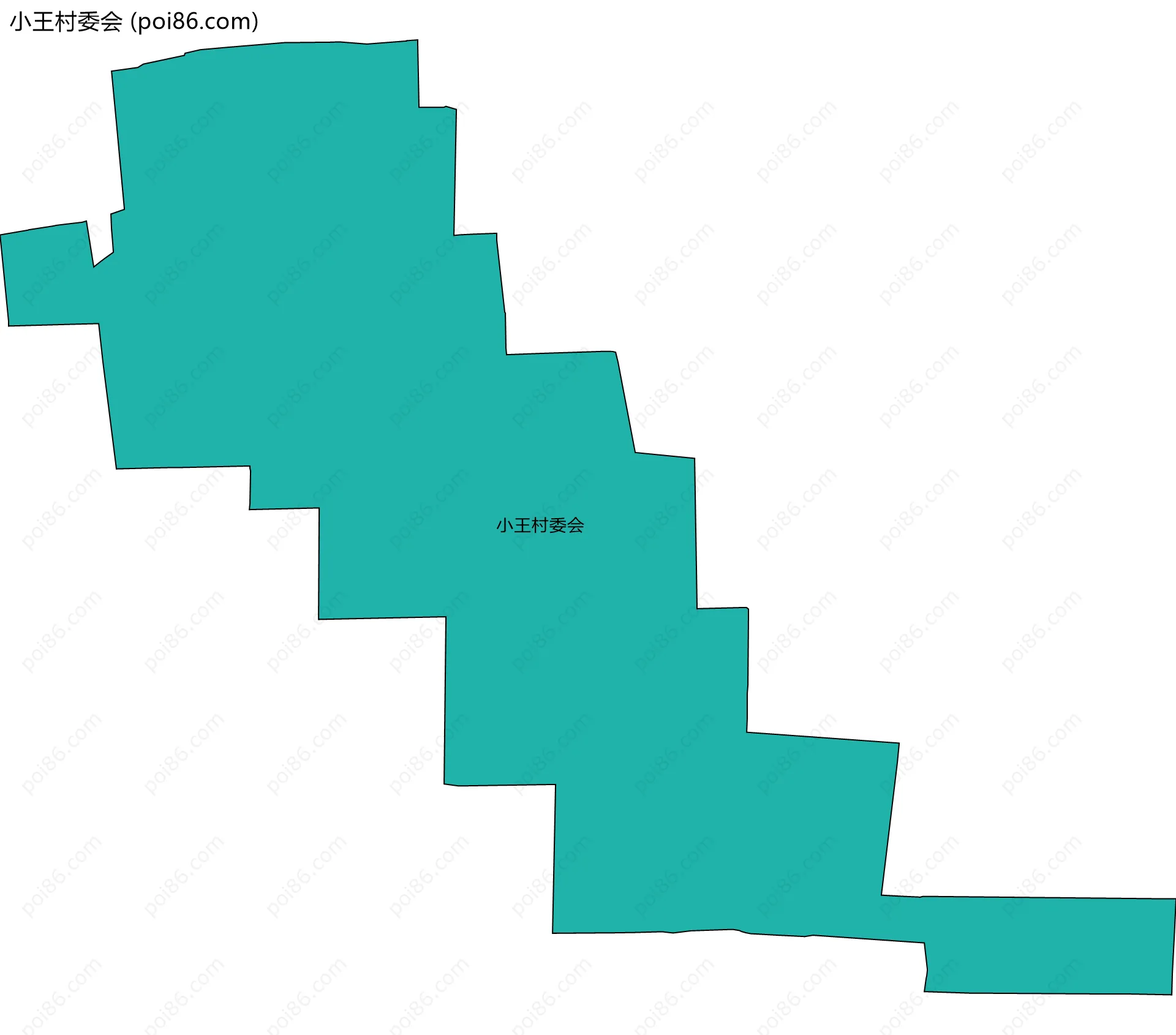 小王村委会边界地图