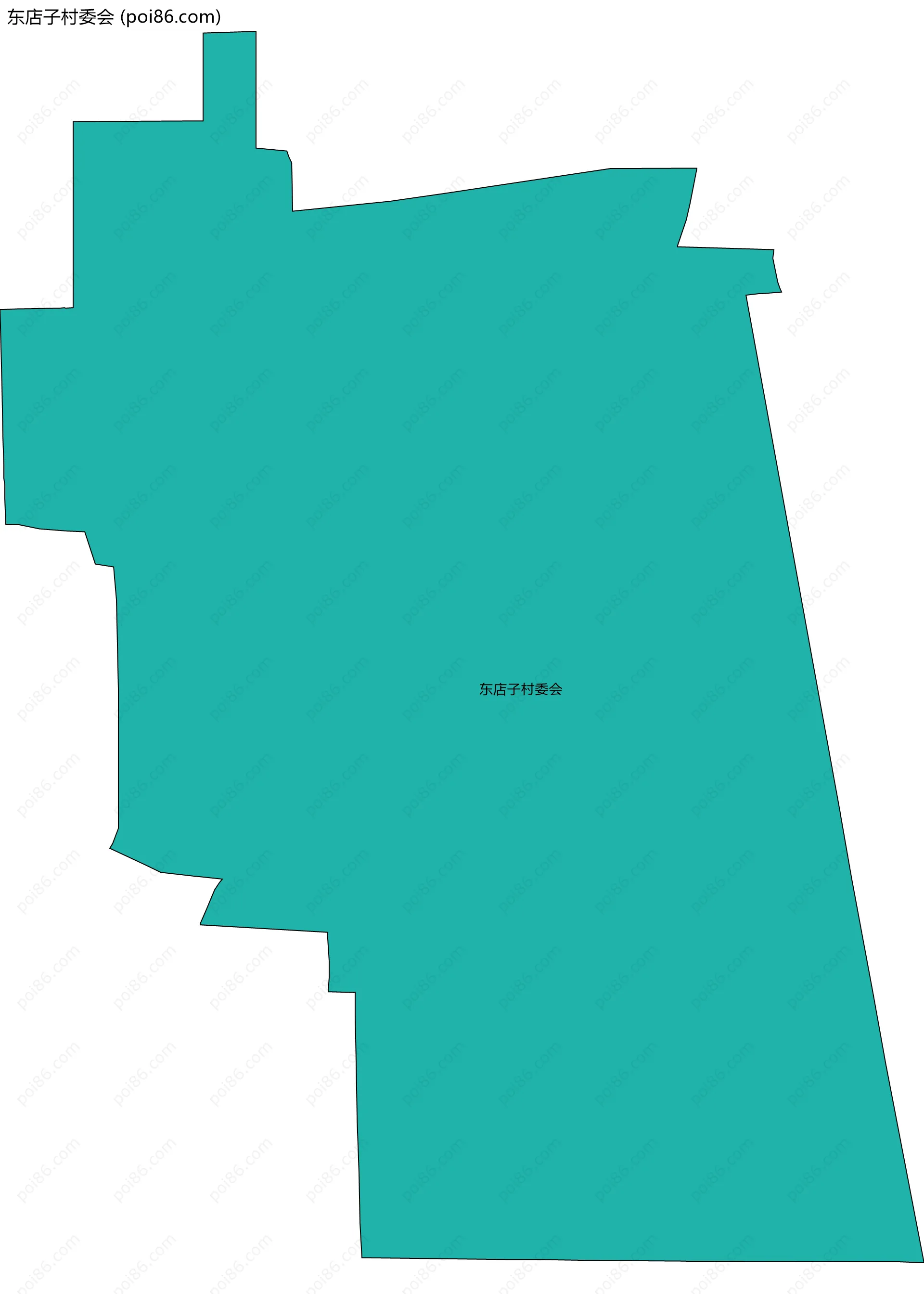 东店子村委会边界地图