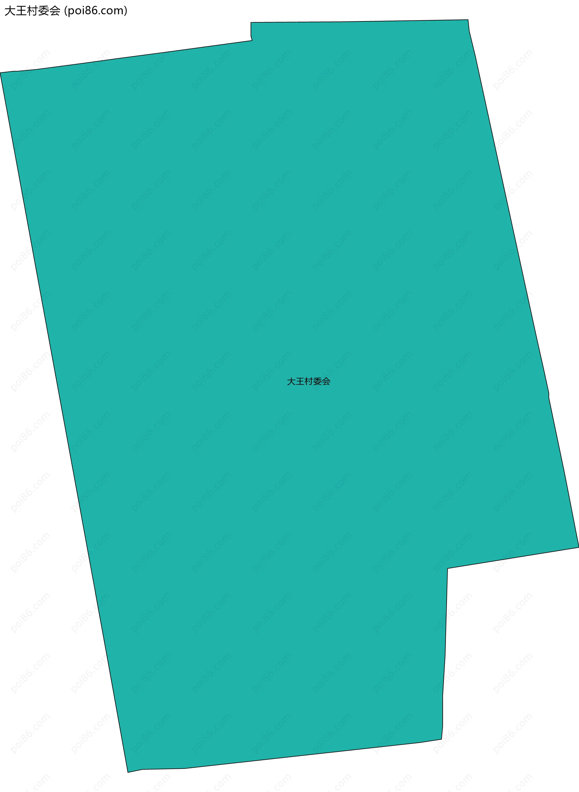 大王村委会边界地图