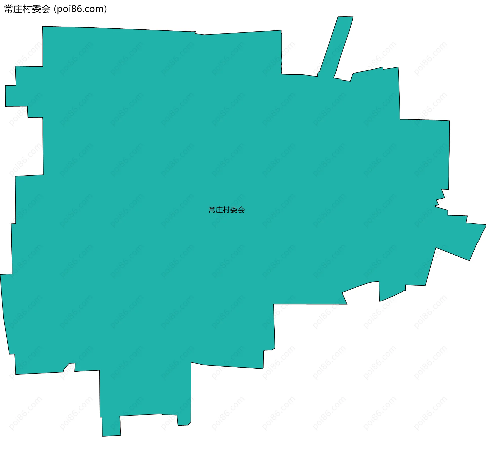常庄村委会边界地图