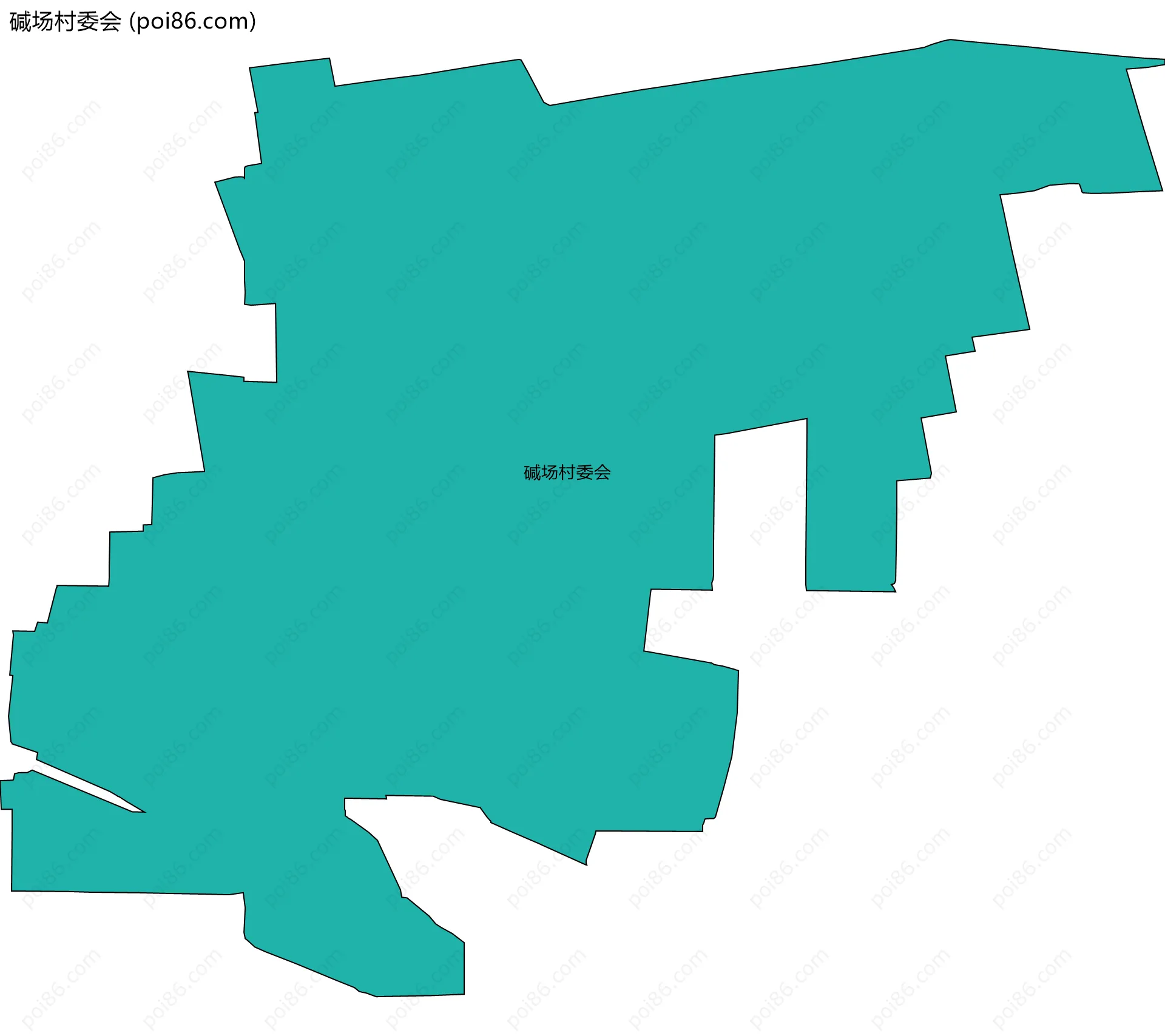 碱场村委会边界地图