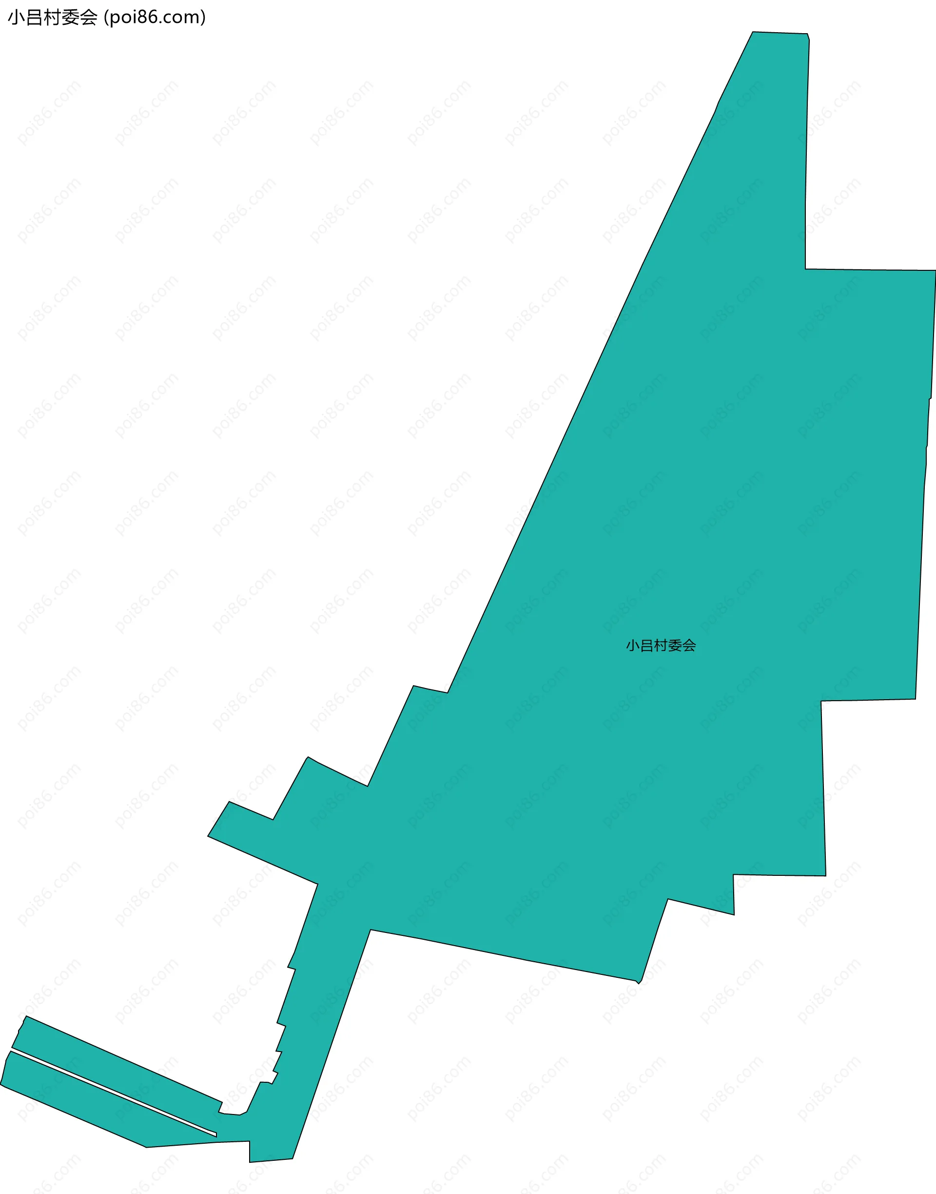 小吕村委会边界地图