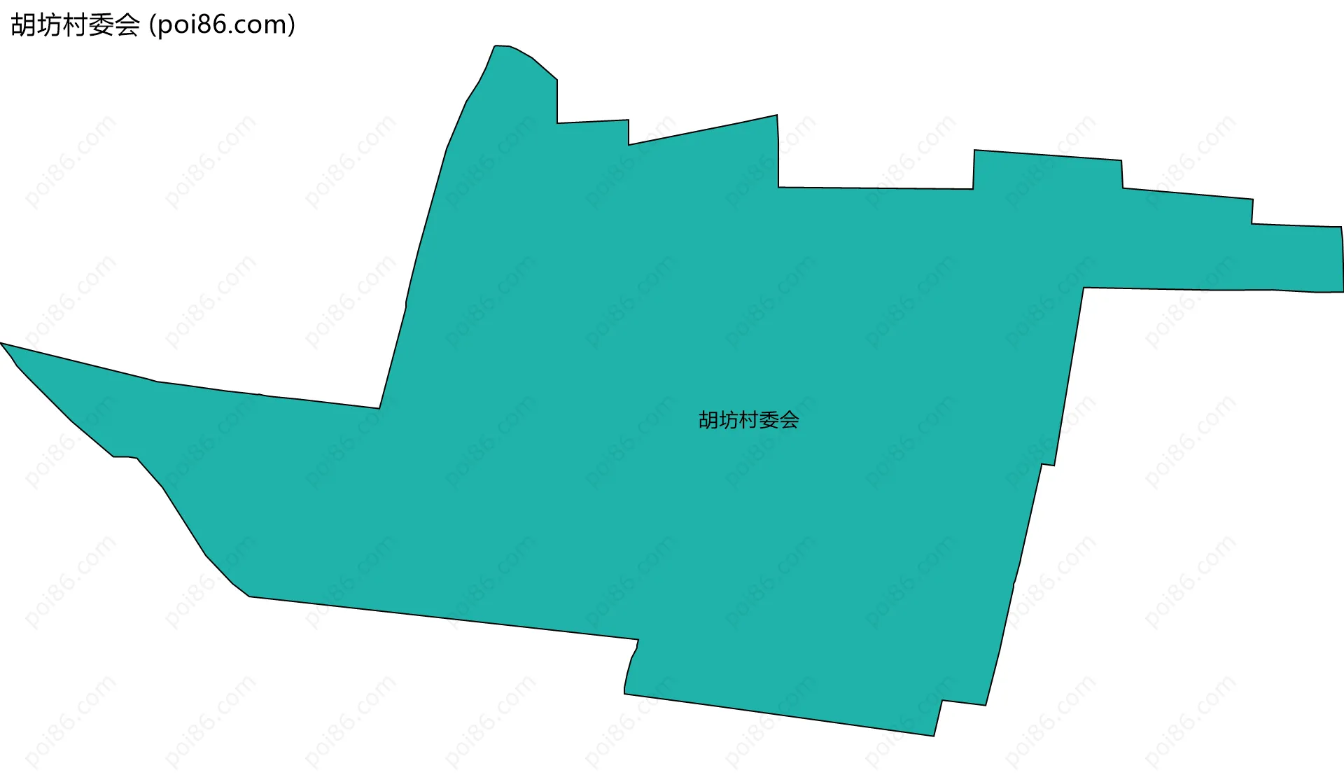 胡坊村委会边界地图