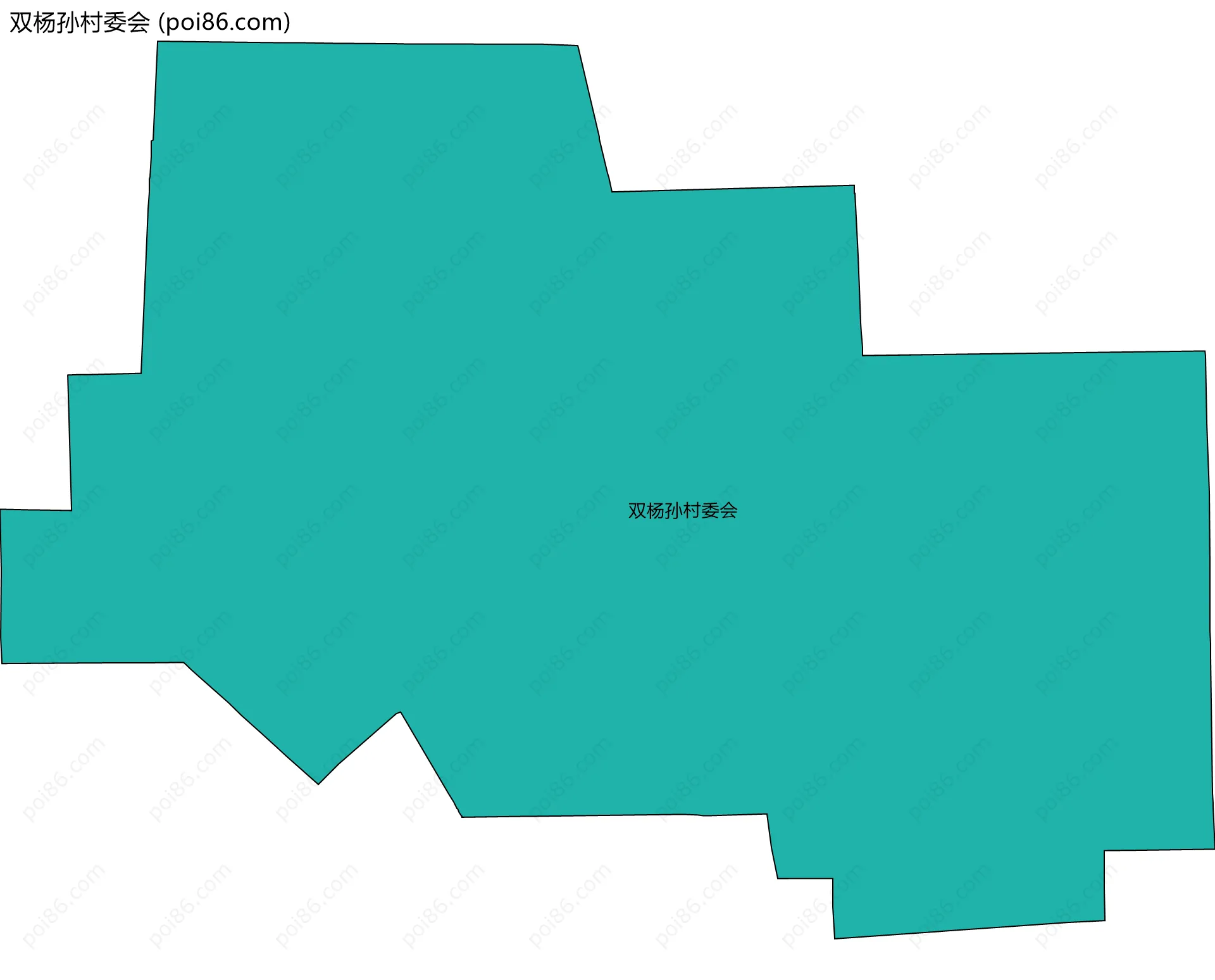 双杨孙村委会边界地图
