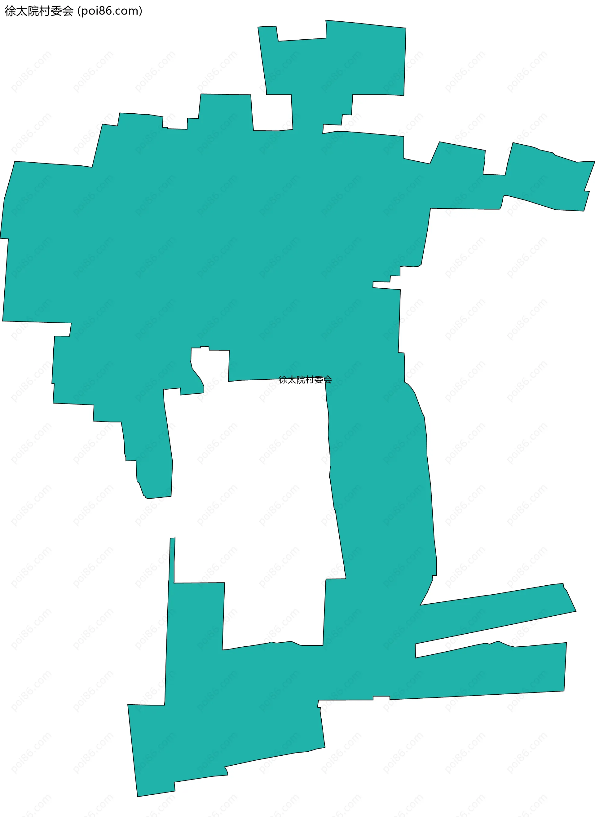 徐太院村委会边界地图