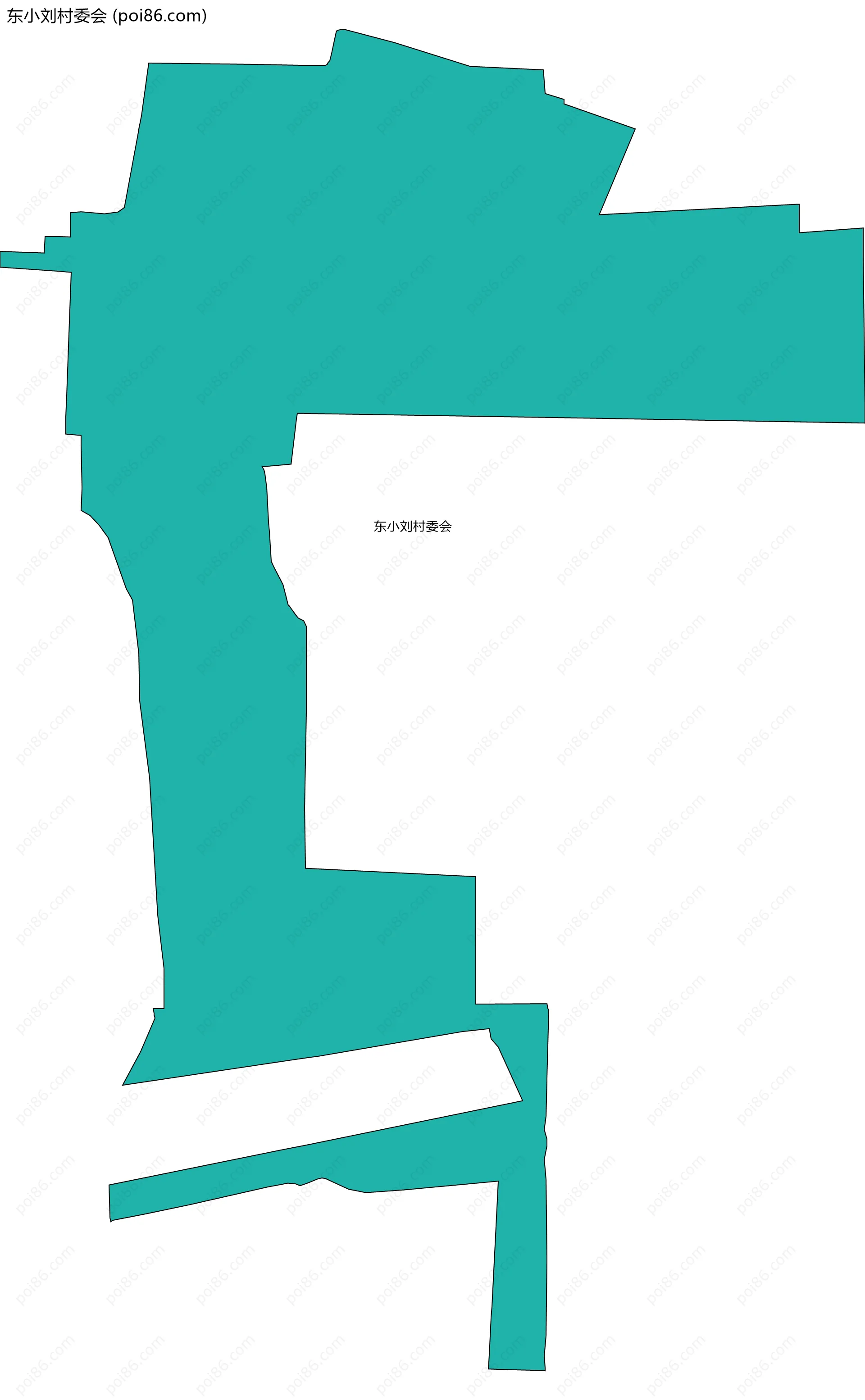 东小刘村委会边界地图