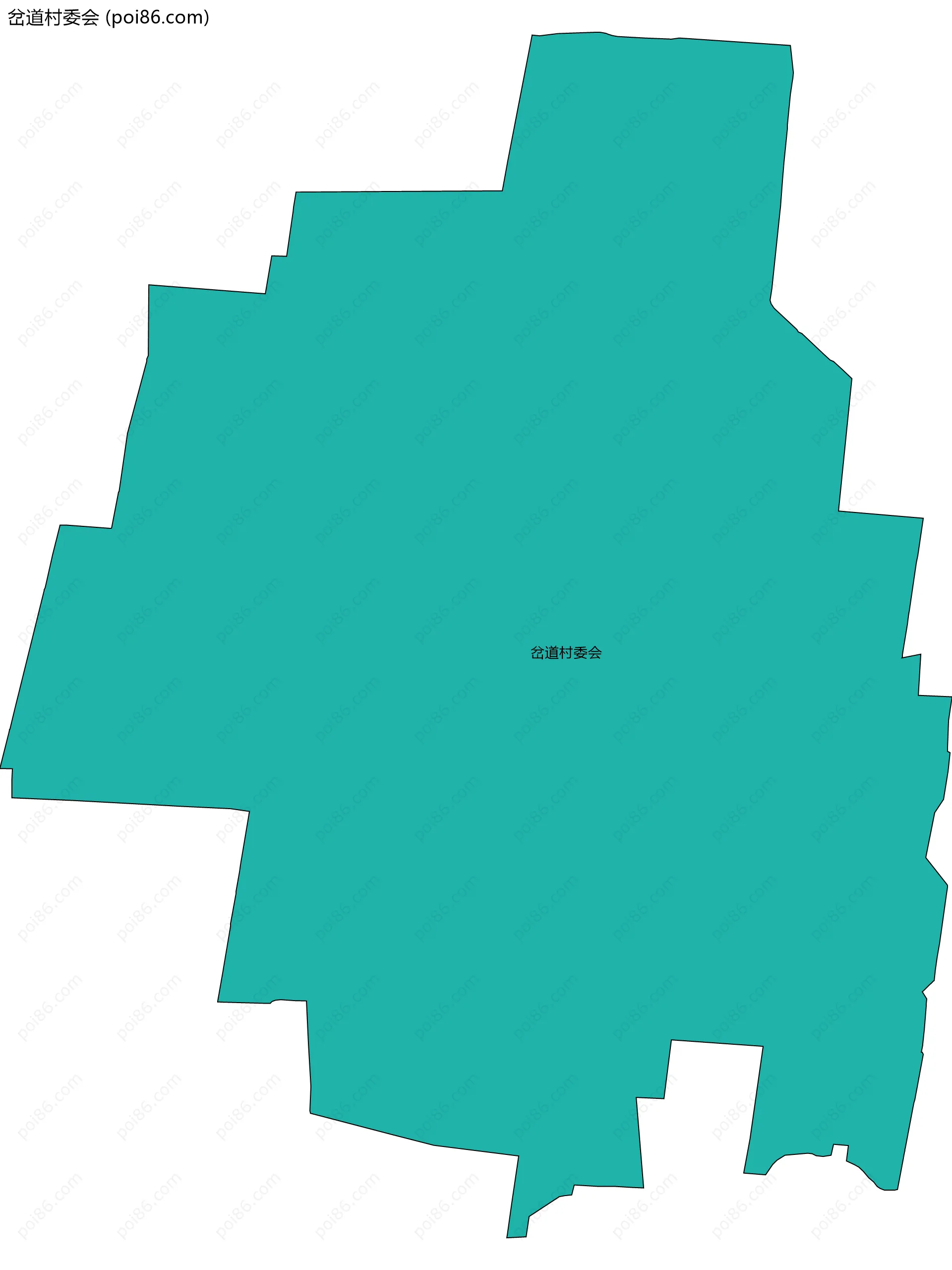 岔道村委会边界地图