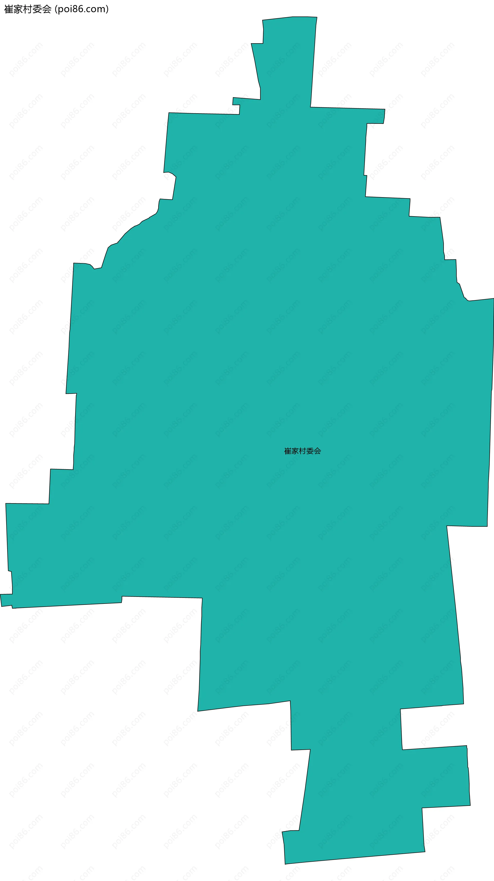 崔家村委会边界地图