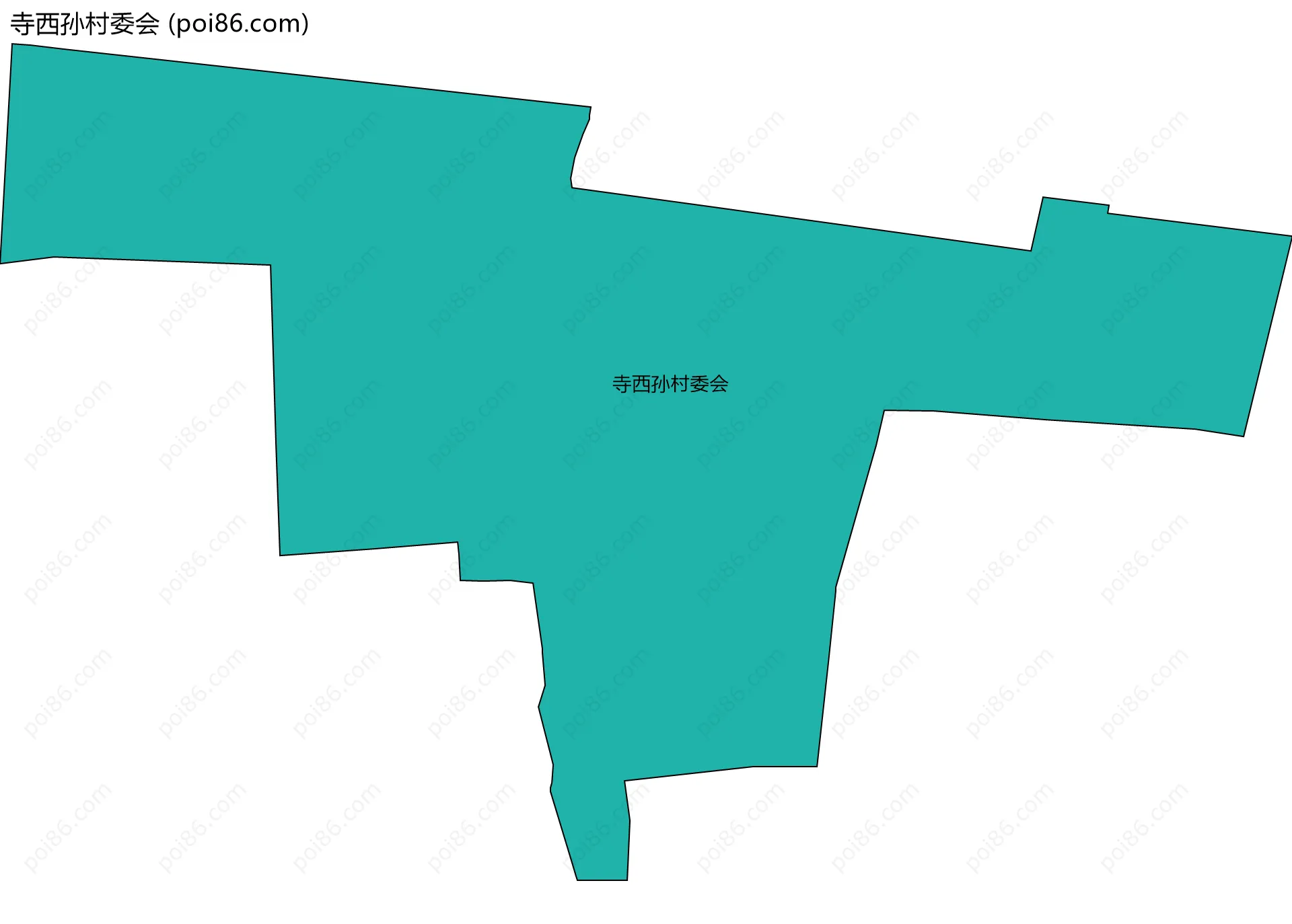 寺西孙村委会边界地图