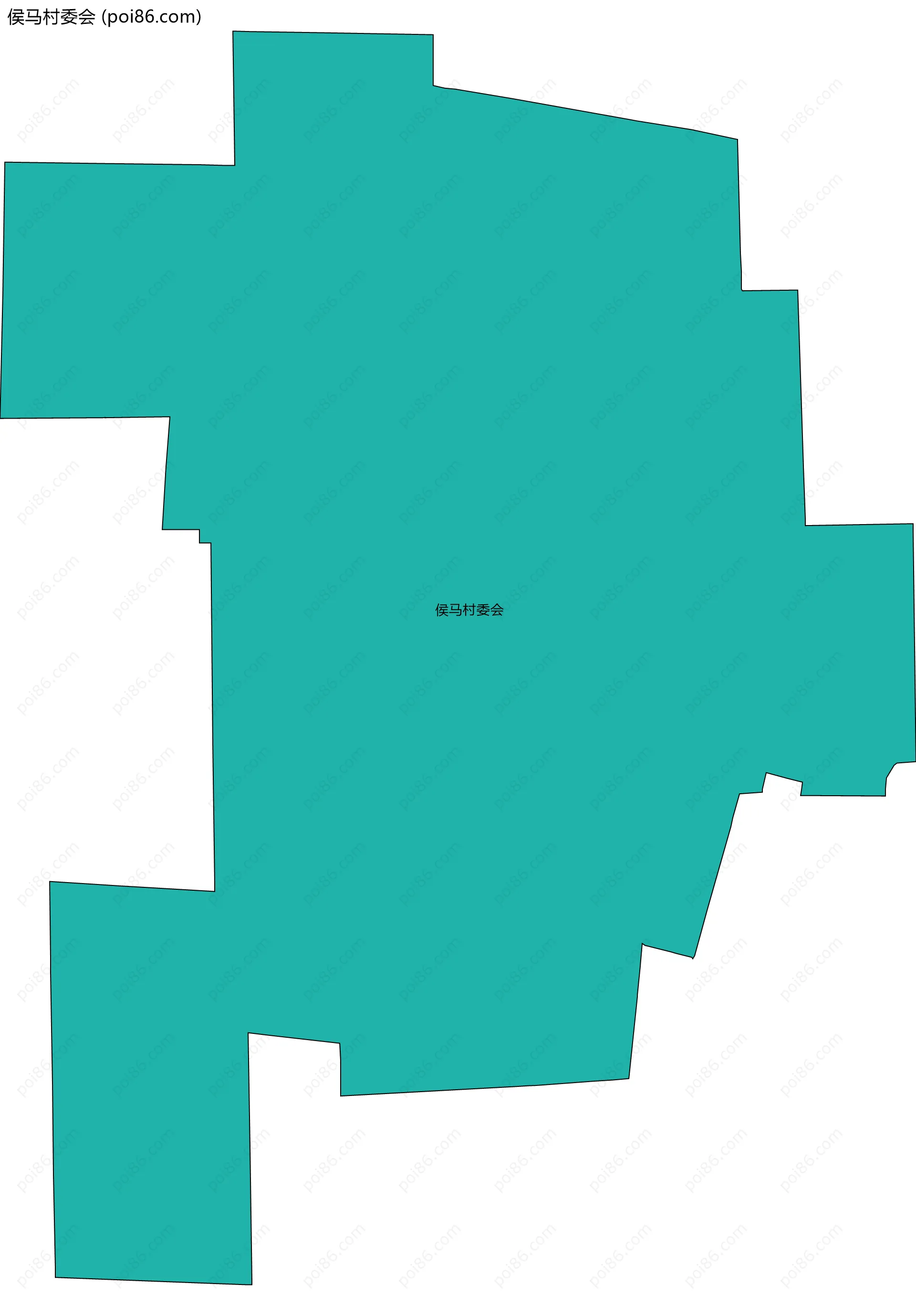 侯马村委会边界地图
