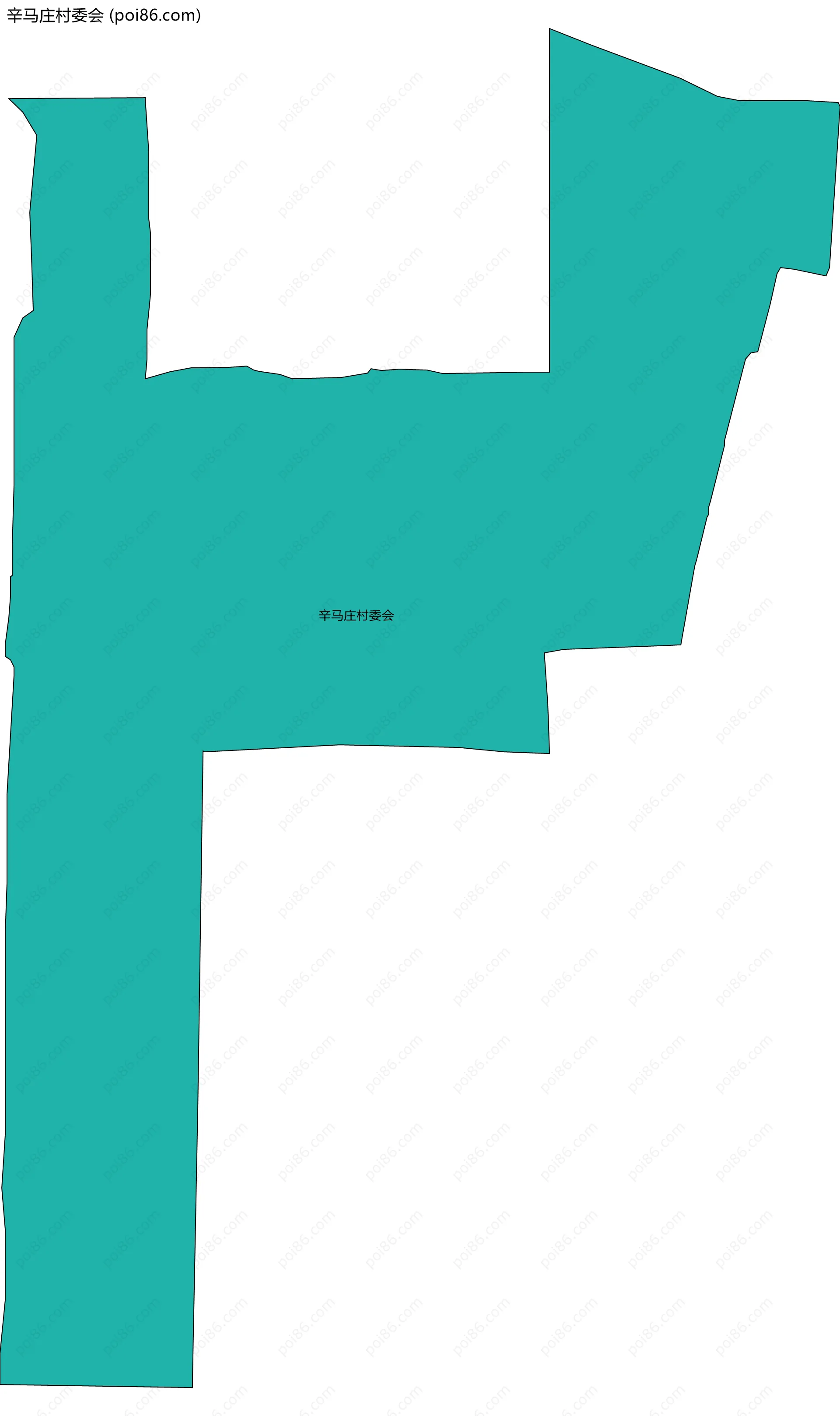 辛马庄村委会边界地图