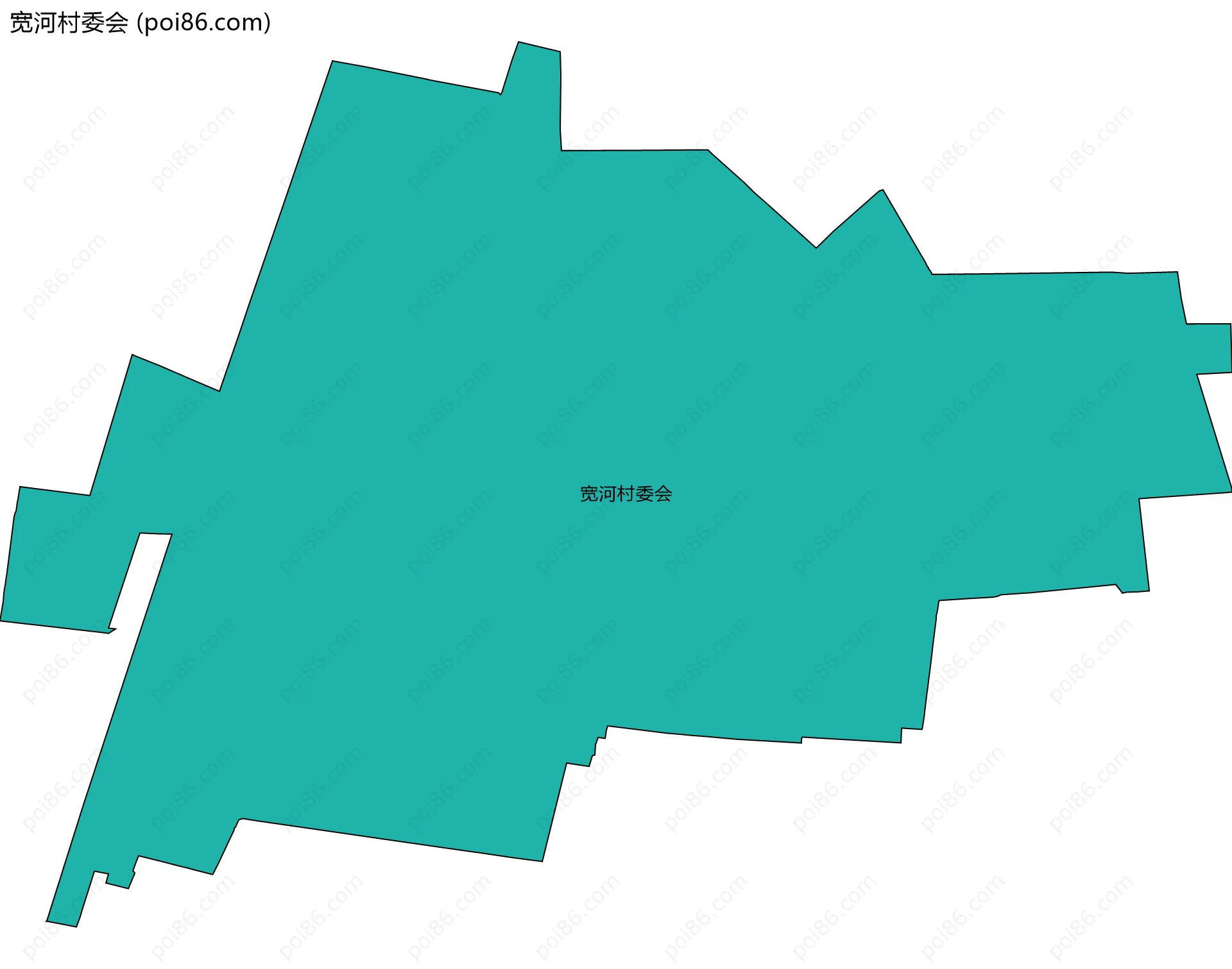 宽河村委会边界地图