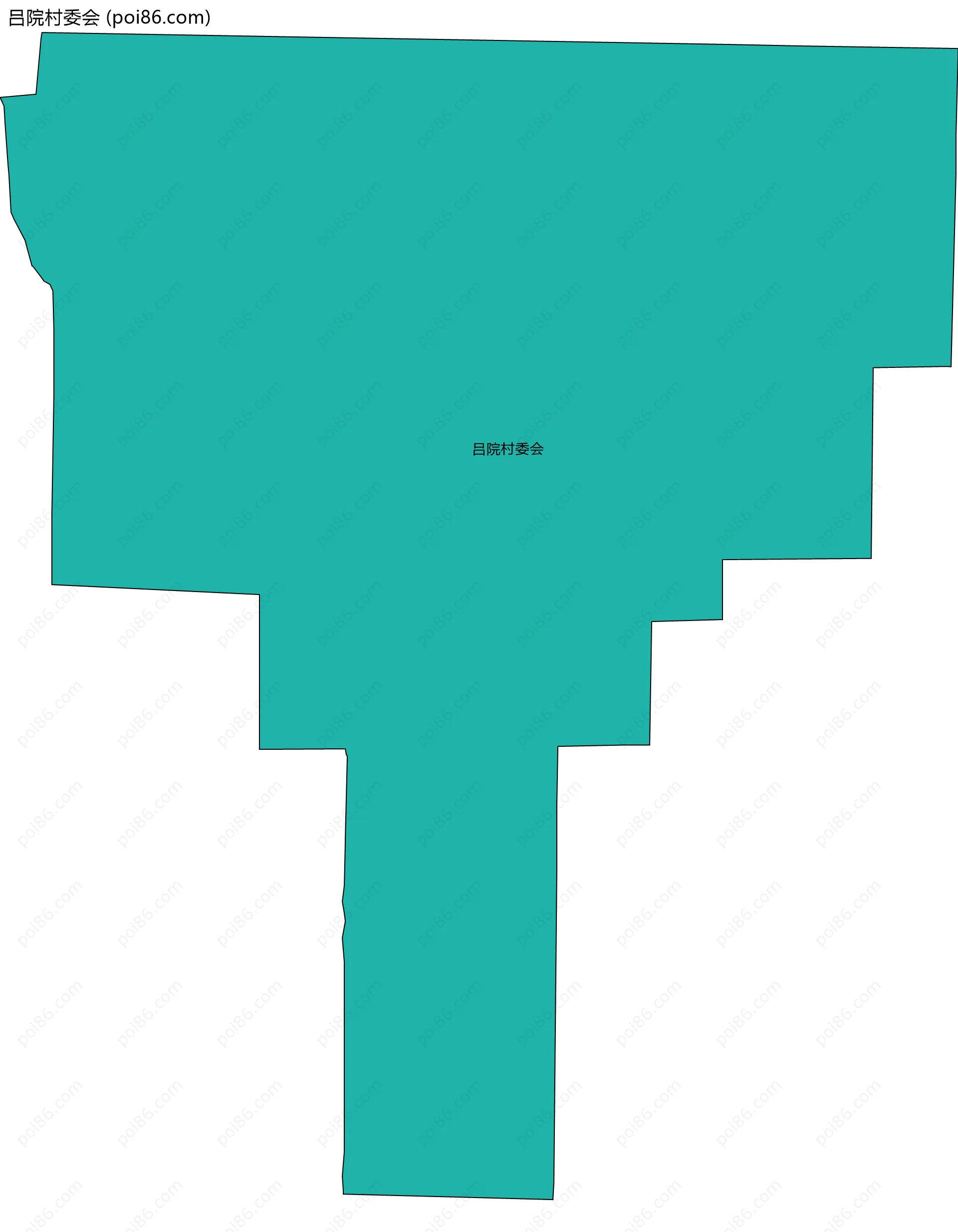 吕院村委会边界地图