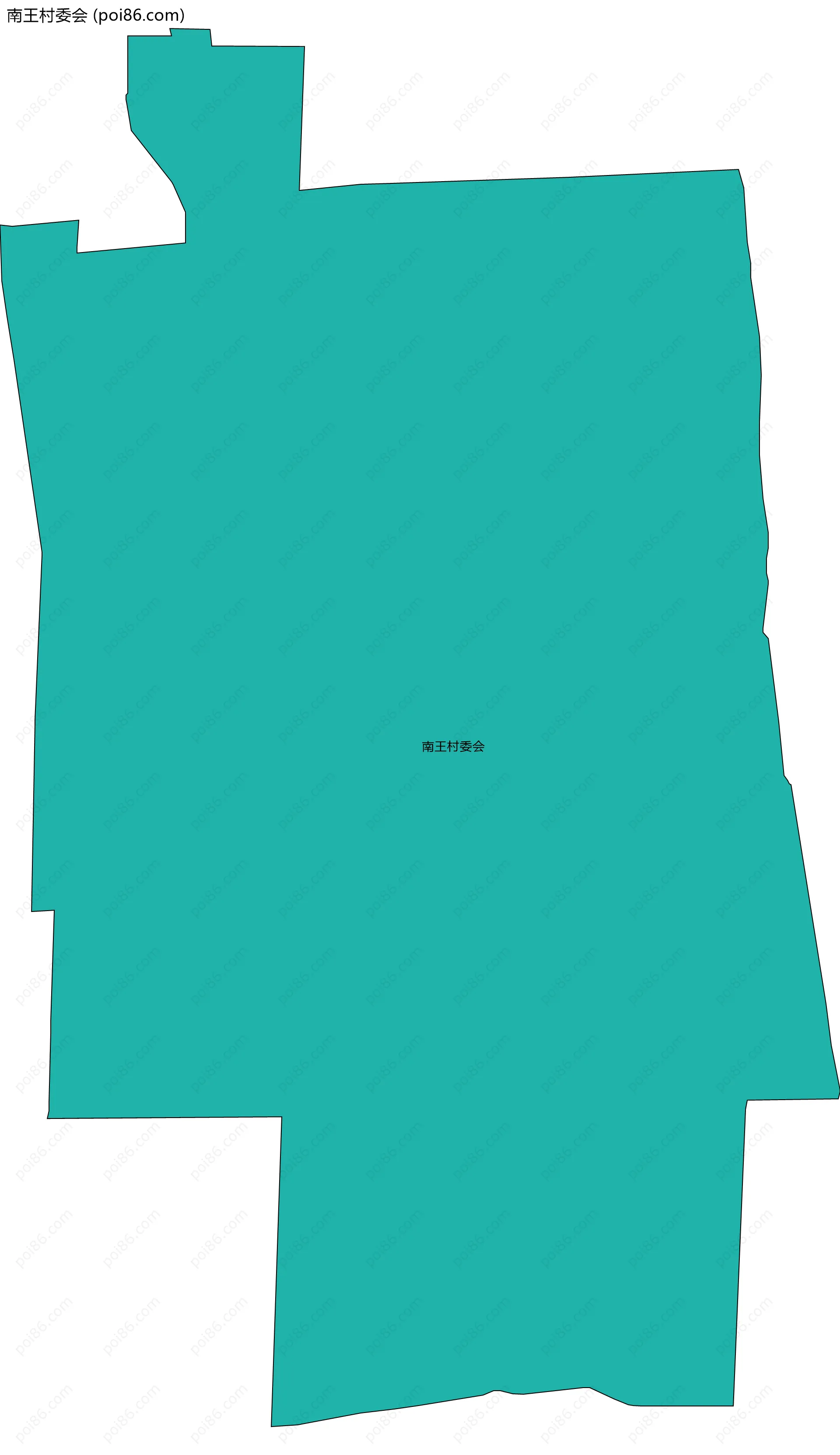 南王村委会边界地图