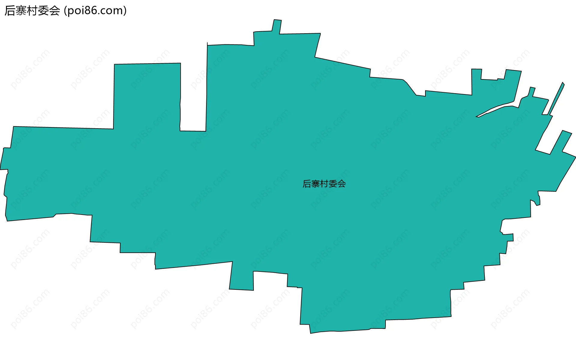 后寨村委会边界地图