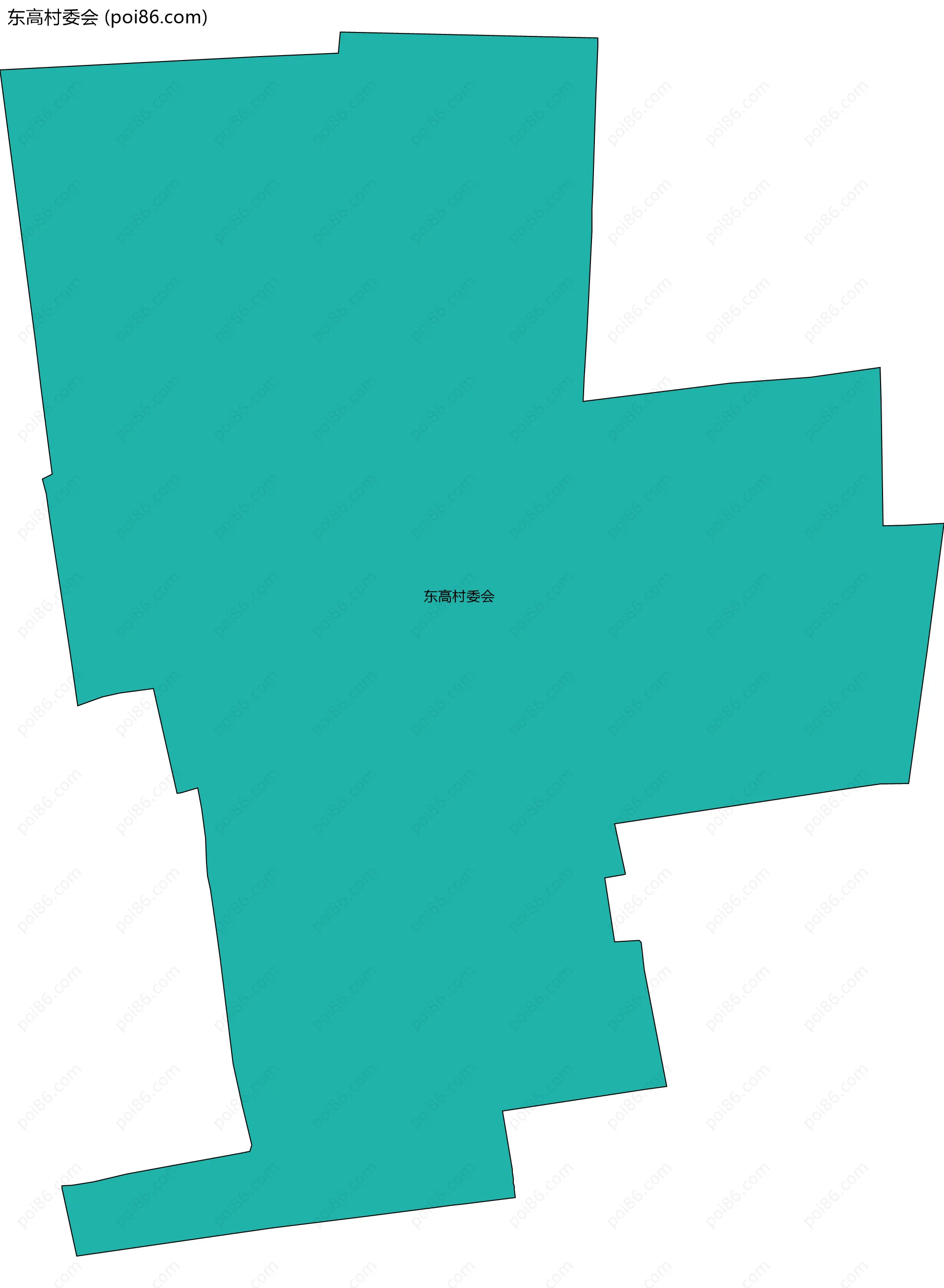 东高村委会边界地图