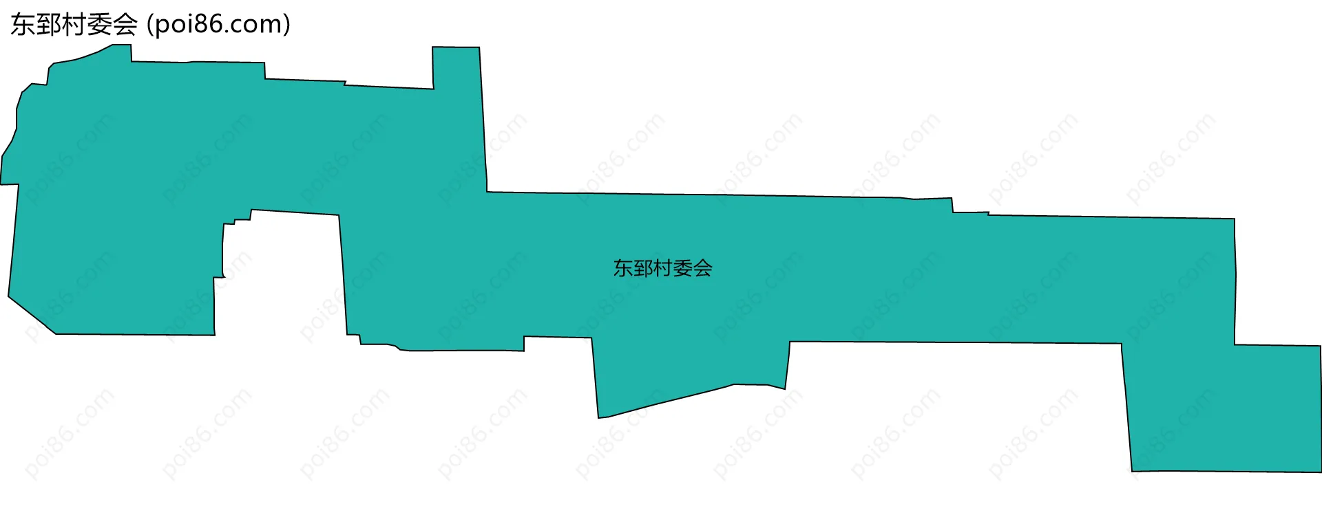 东郅村委会边界地图