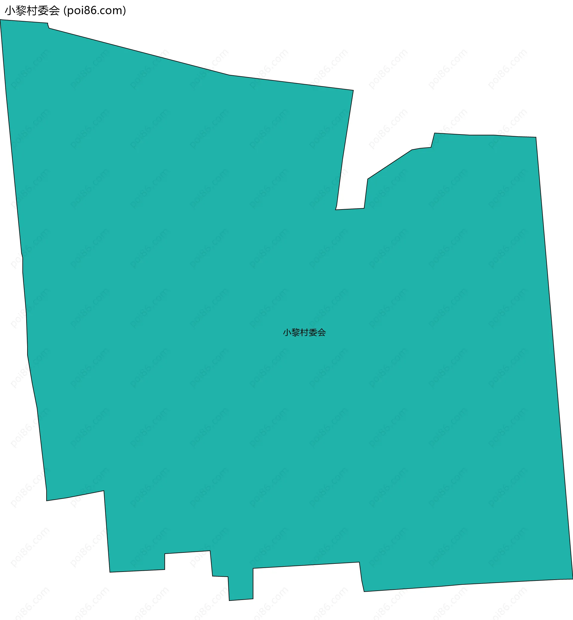 小黎村委会边界地图