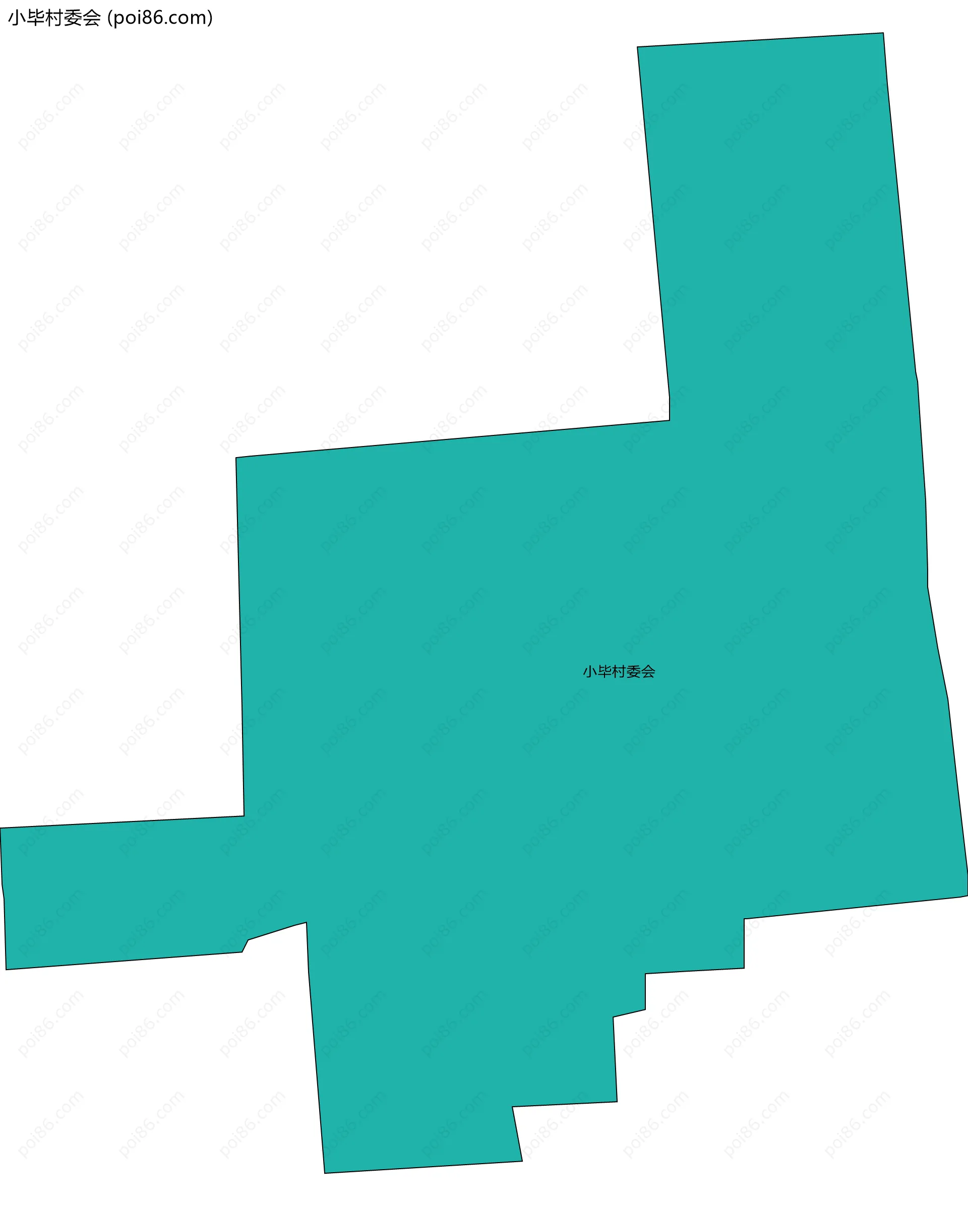 小毕村委会边界地图