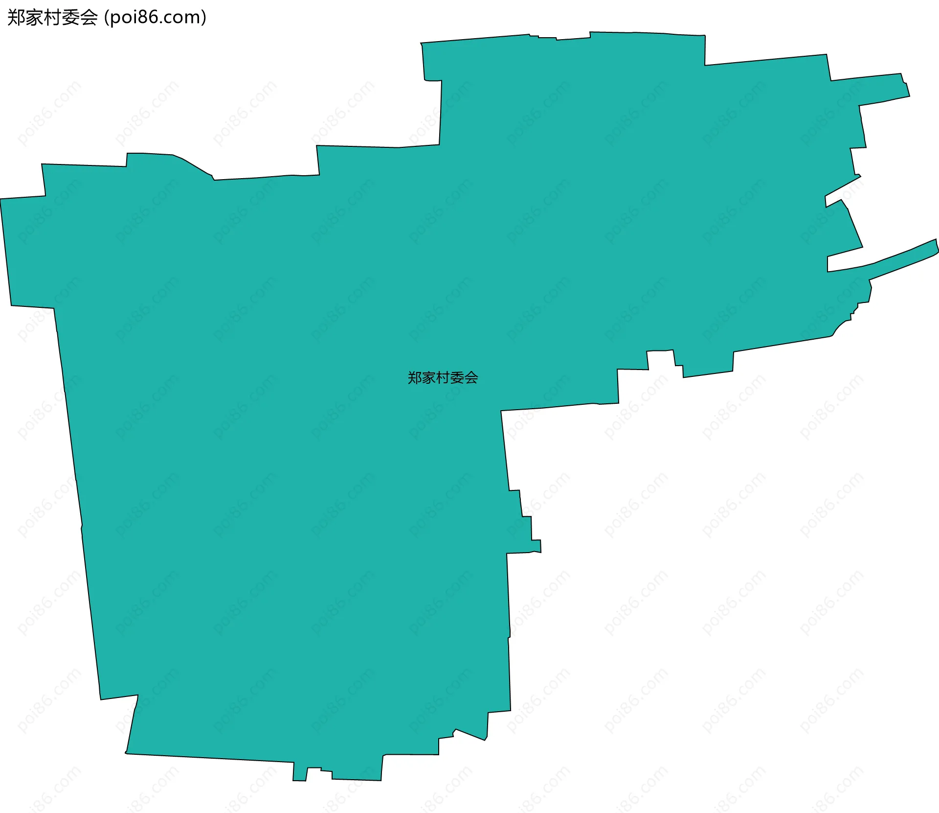 郑家村委会边界地图