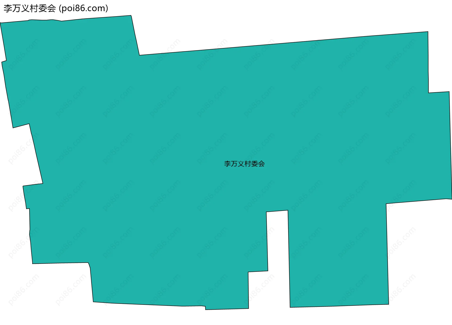 李万义村委会边界地图